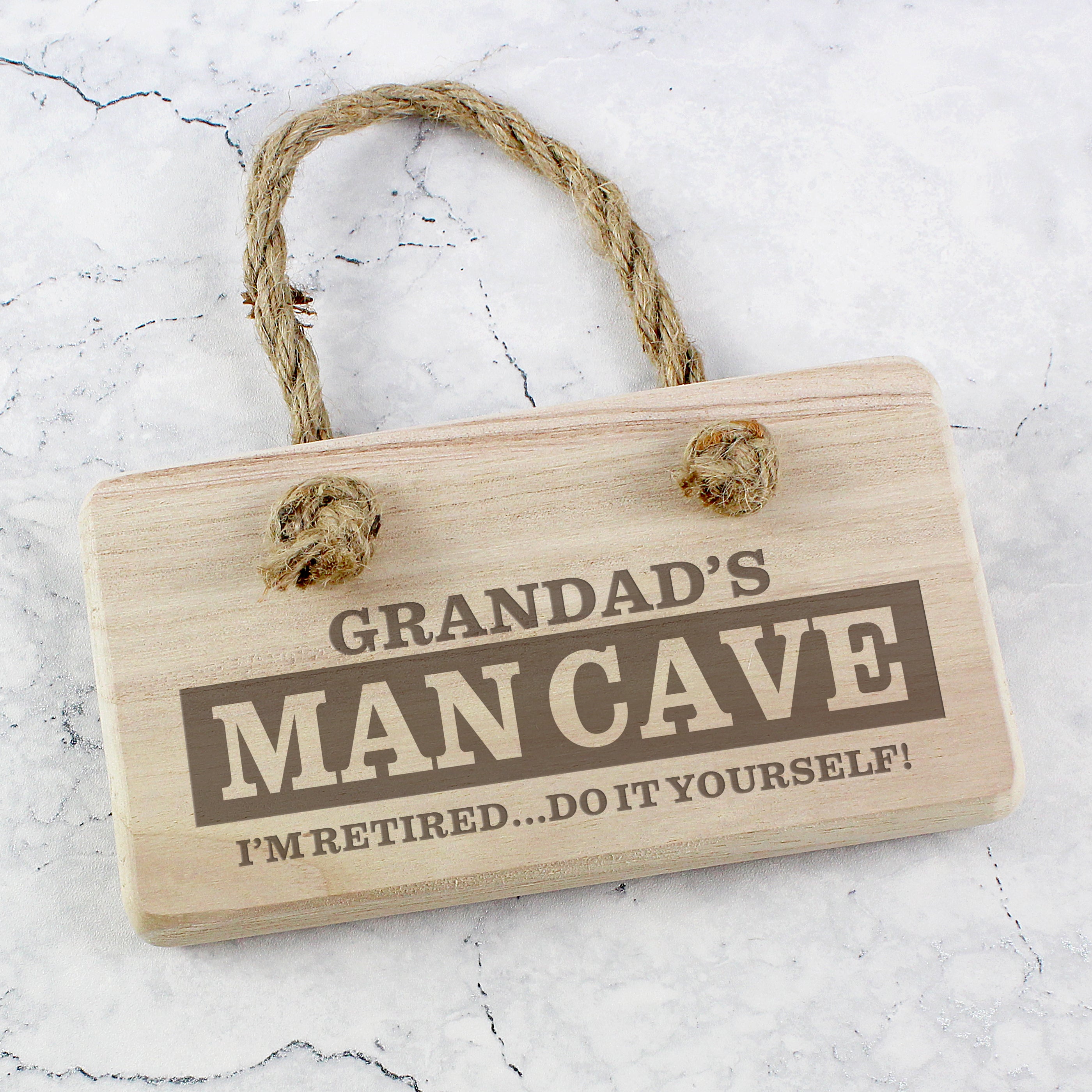 Personalised Man Cave Wooden Sign