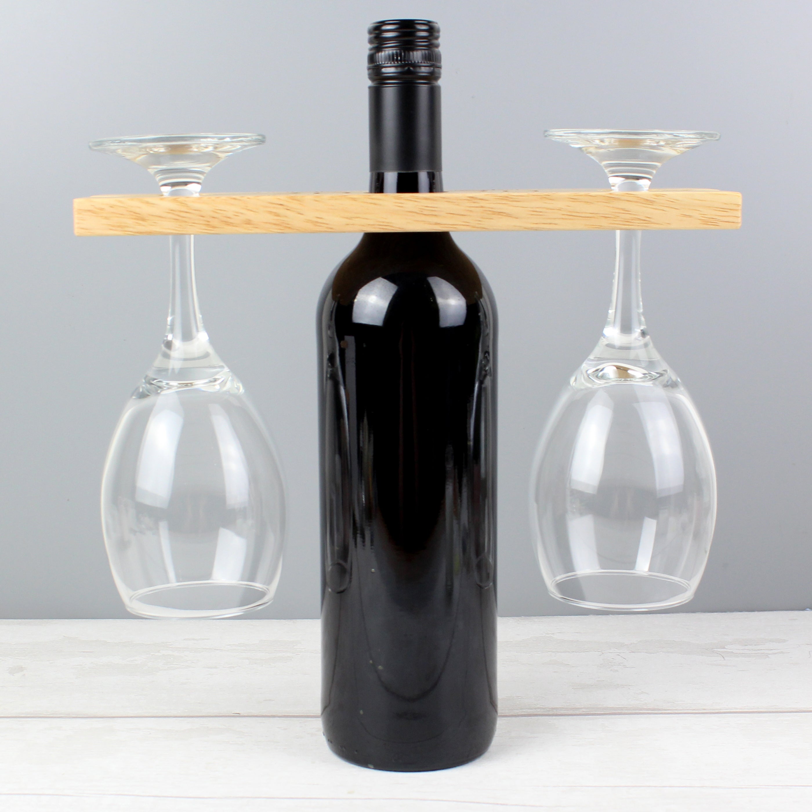 Personalised Married Couple Wine Glass & Bottle Holder