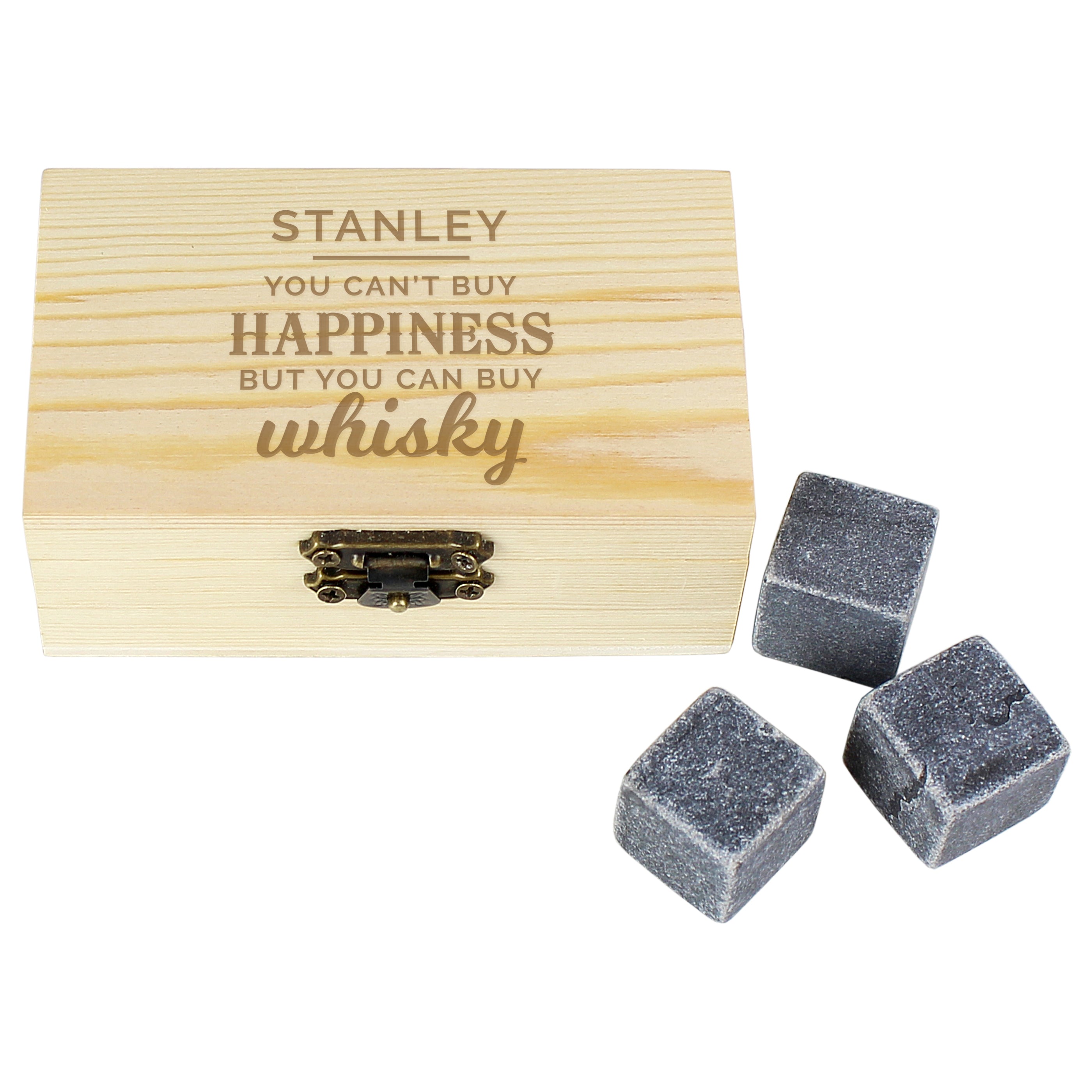 Personalised Happiness Whisky Stones