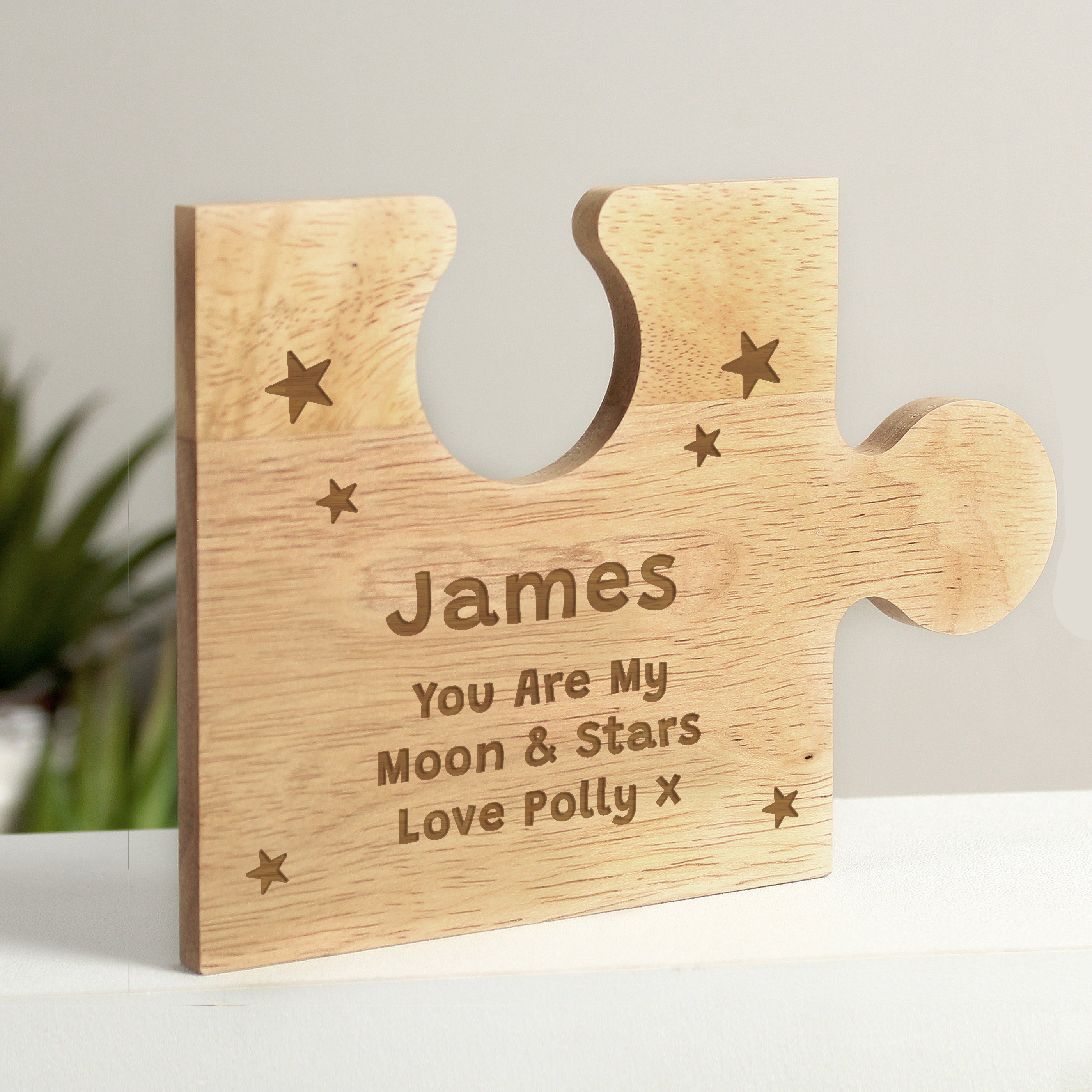 Personalised Star Design Jigsaw Piece