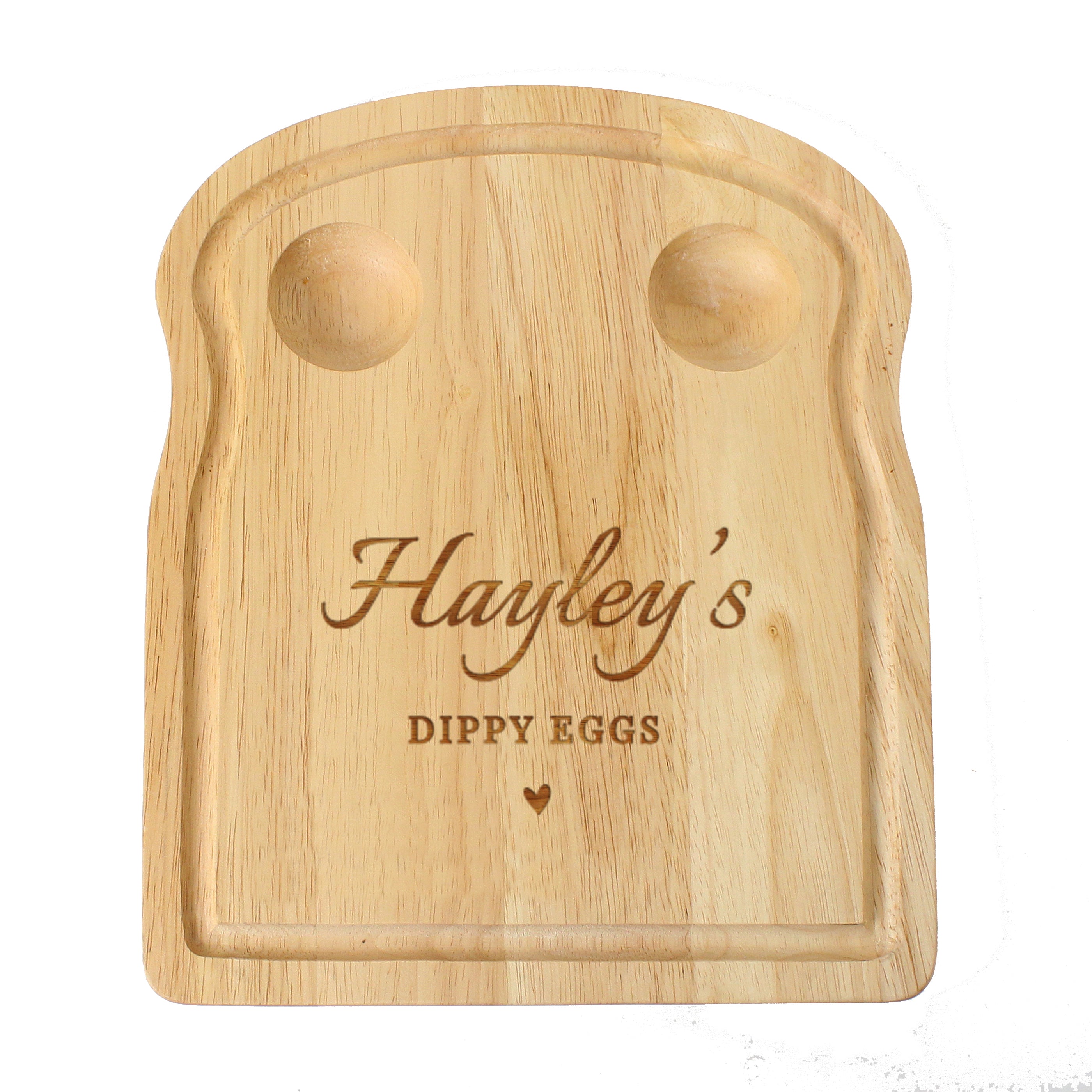 Personalised Heart Egg & Toast Board