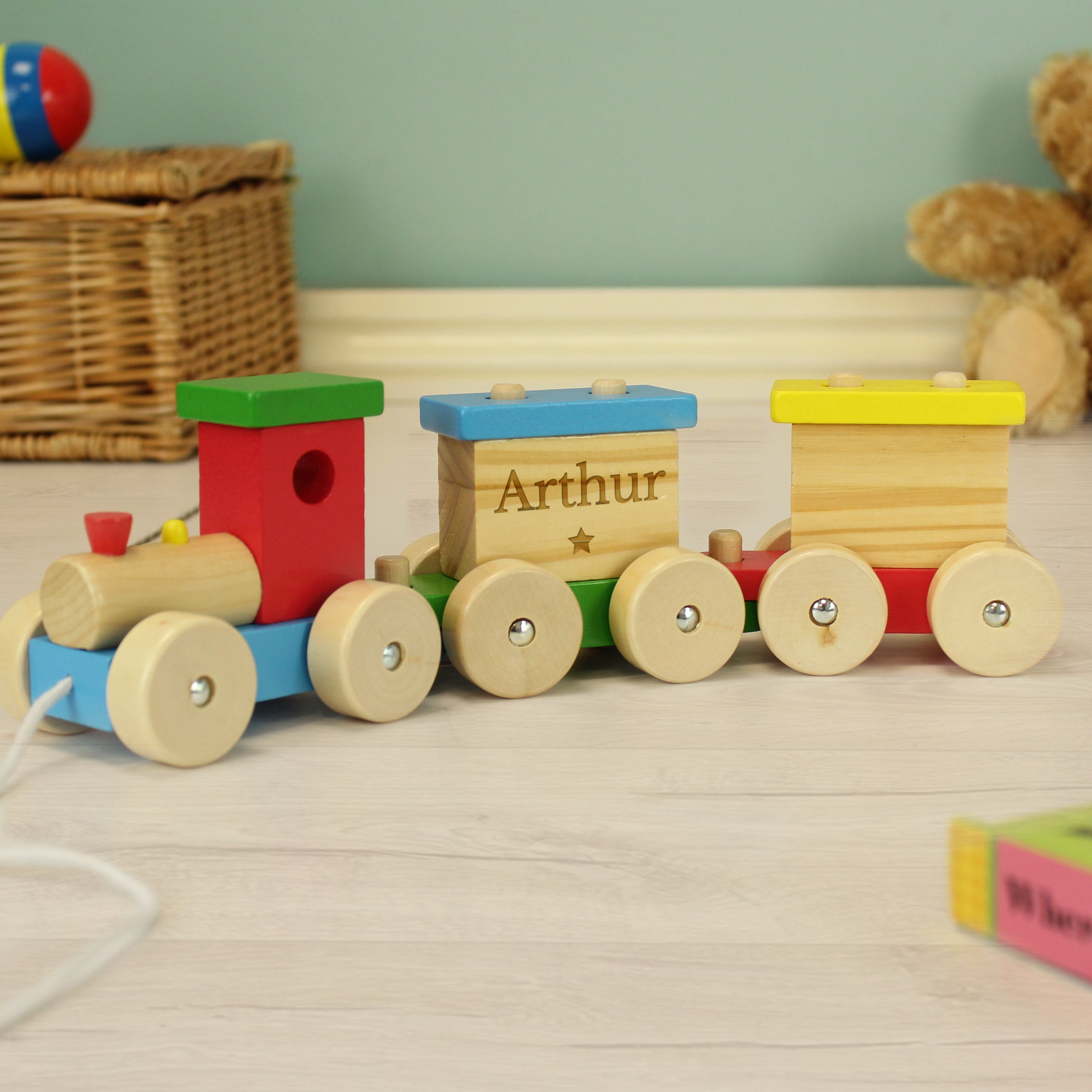 Personalised Wooden Toy Train