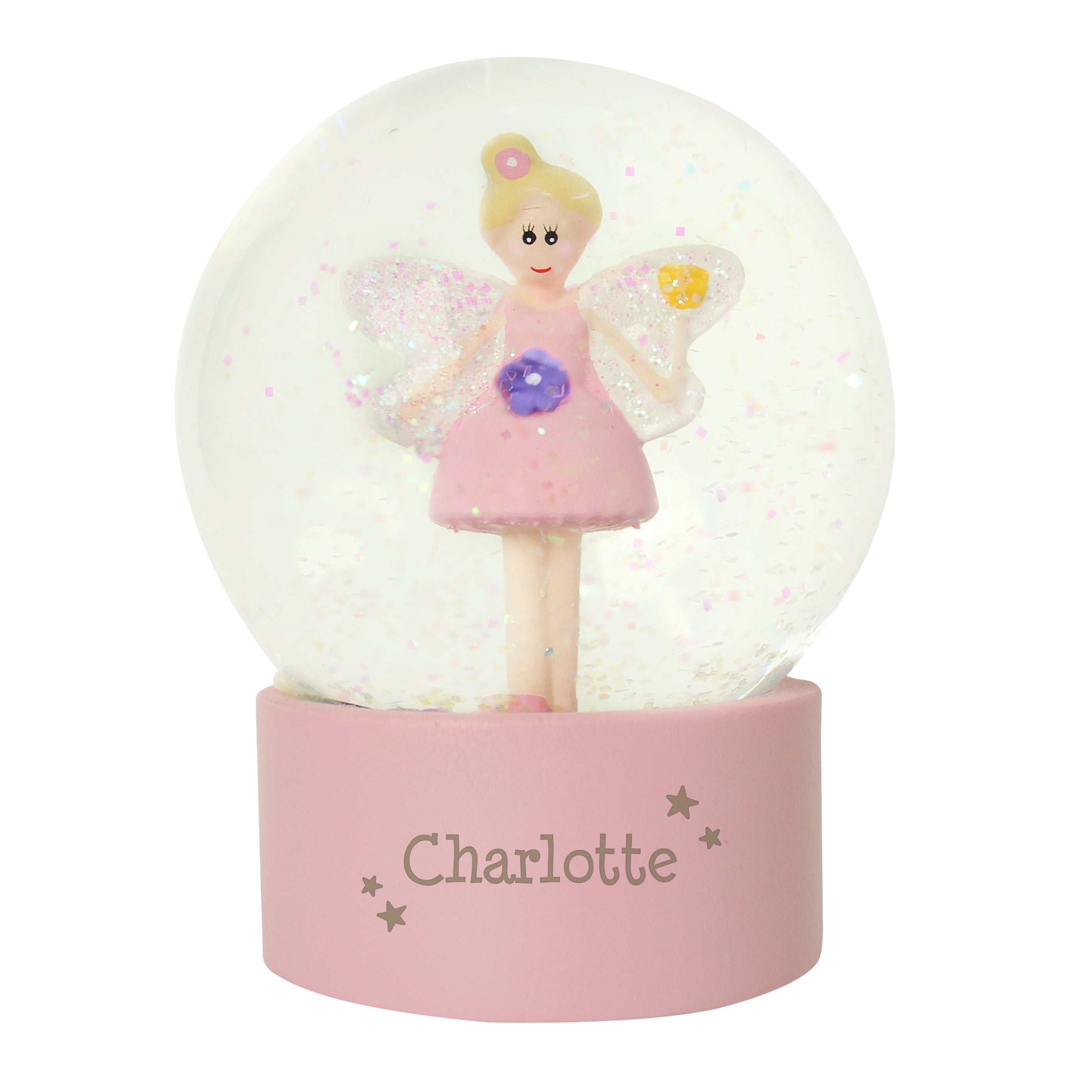 Personalised Fairy Any Name Glitter Snow Globe