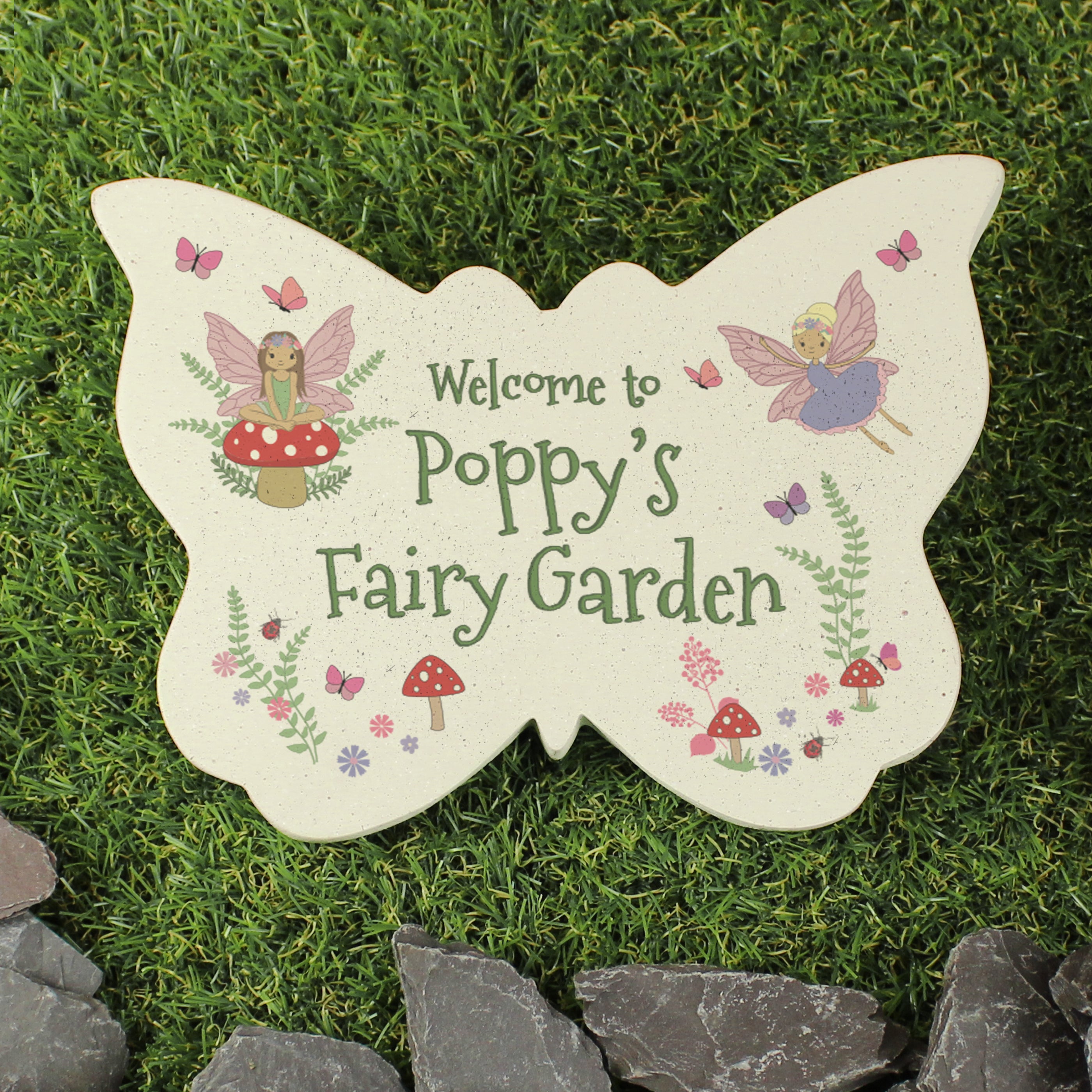 Personalised Fairy Garden Butterfly Ornament