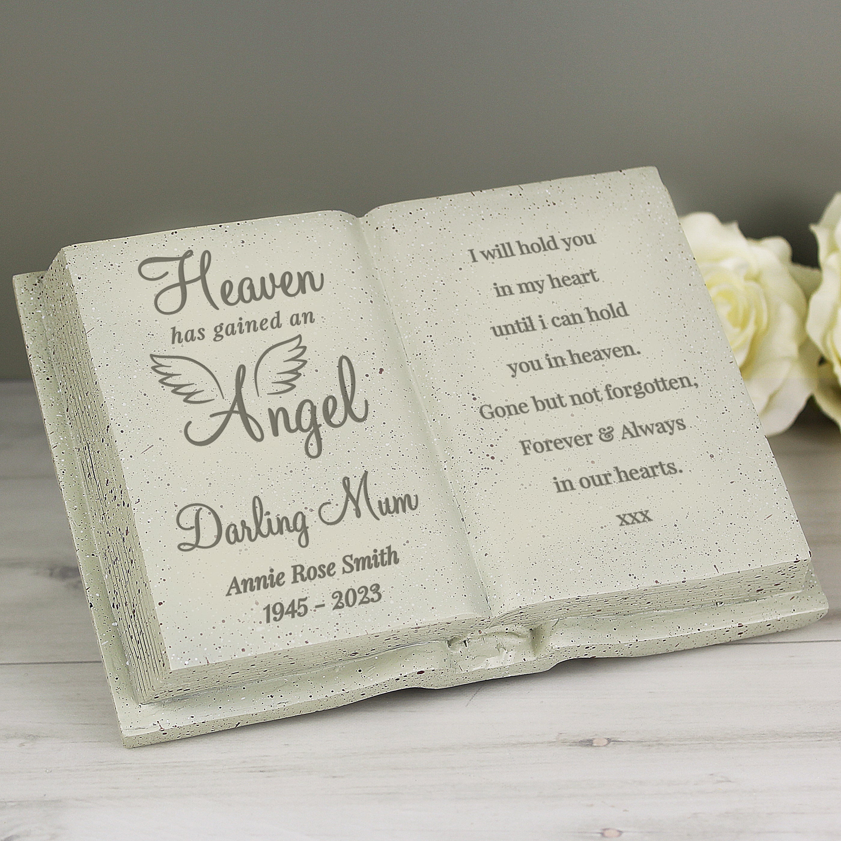 Personalised Angel Memorial Book