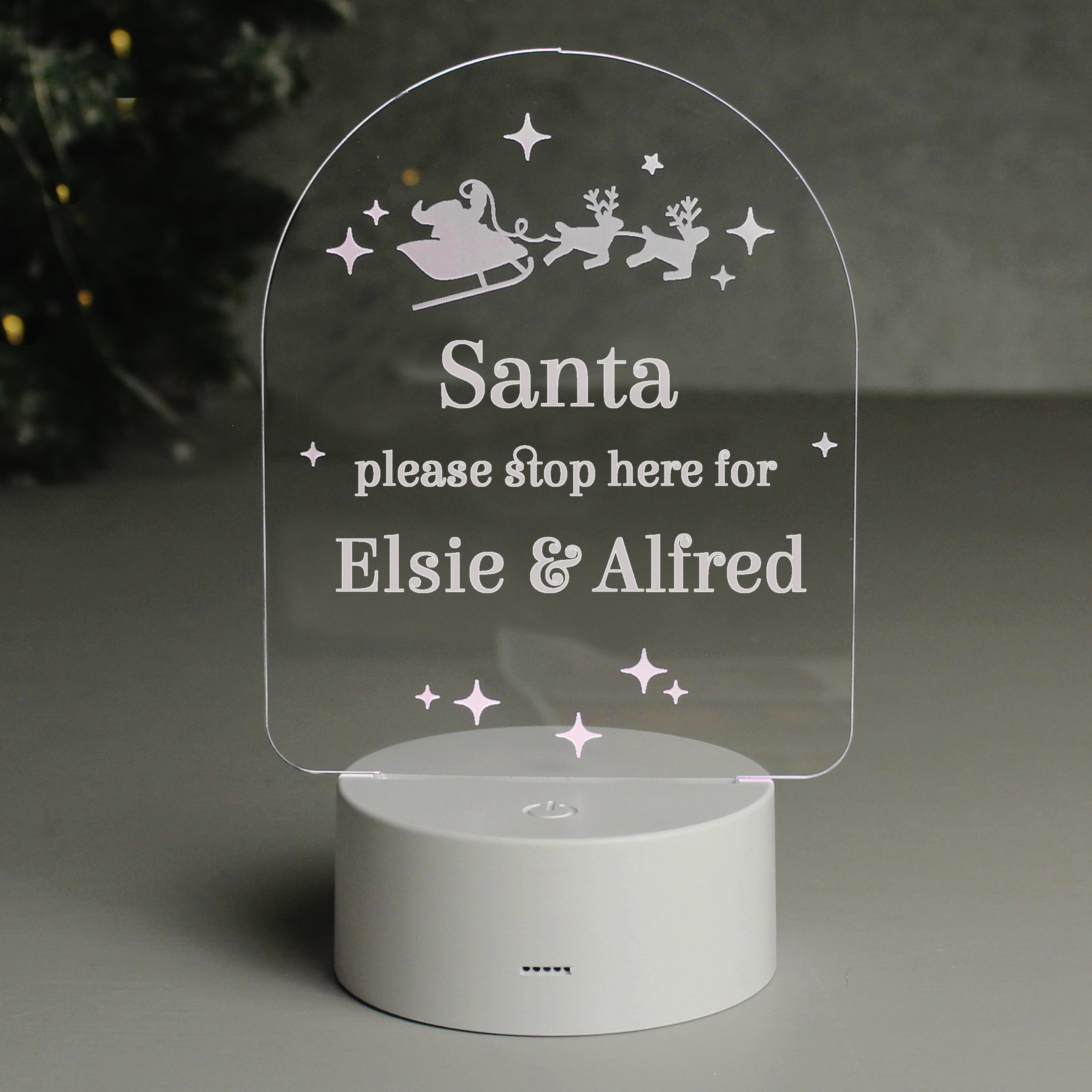 Personalised Free Text Christmas LED Light