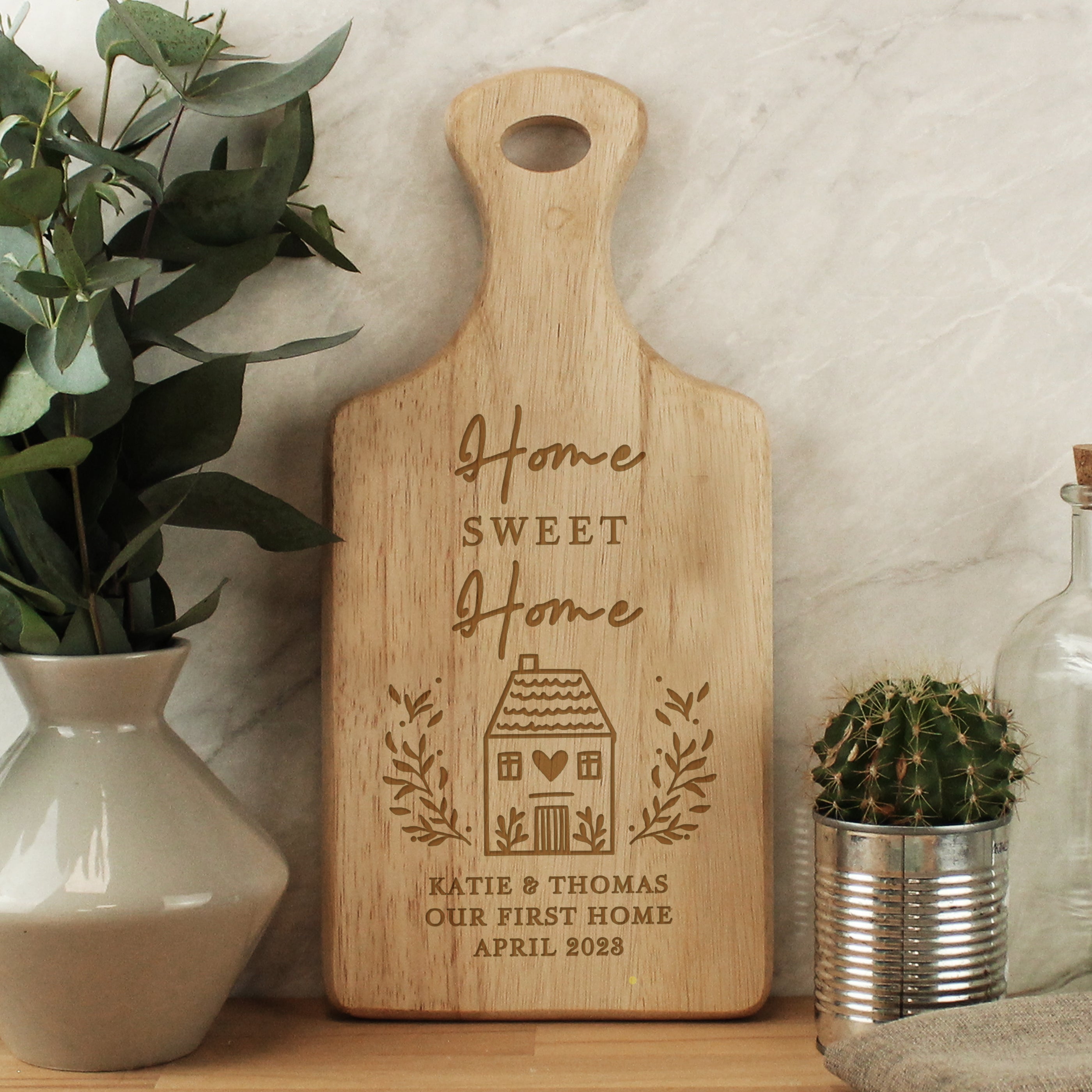 Personalised HOME Wooden Paddle Board