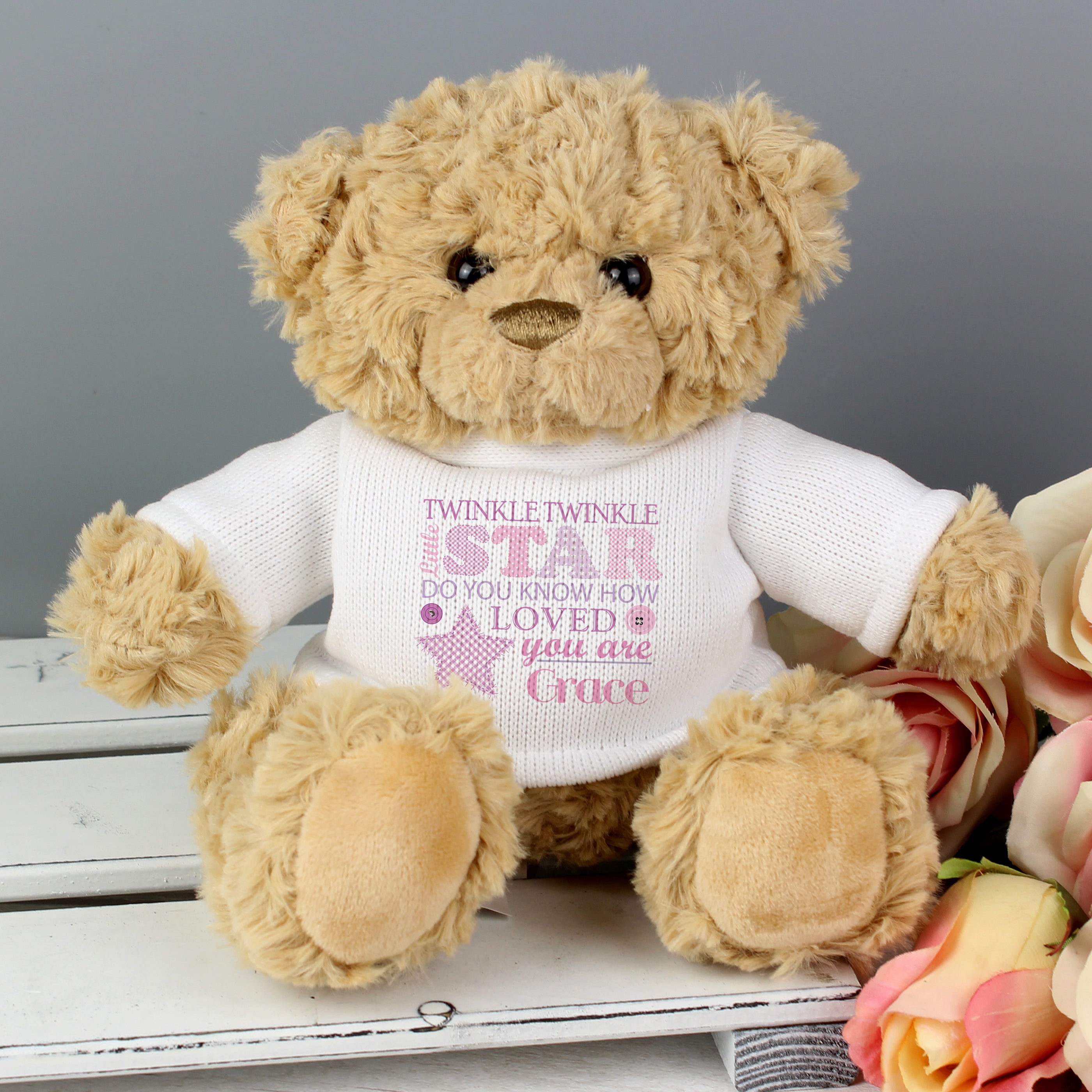 Personalised Twinkle Girls Teddy Bear