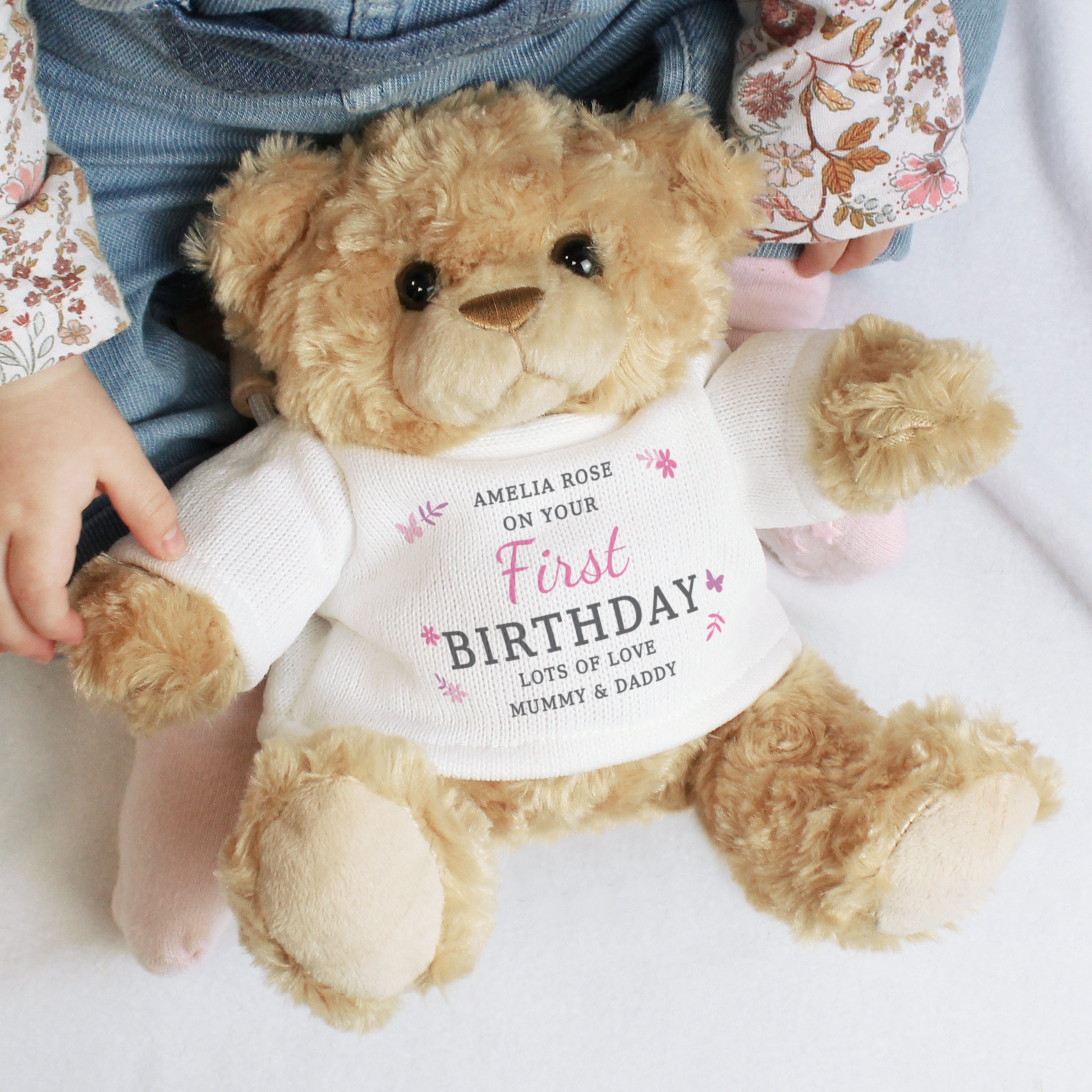 Personalised Girls Free Text Teddy Bear