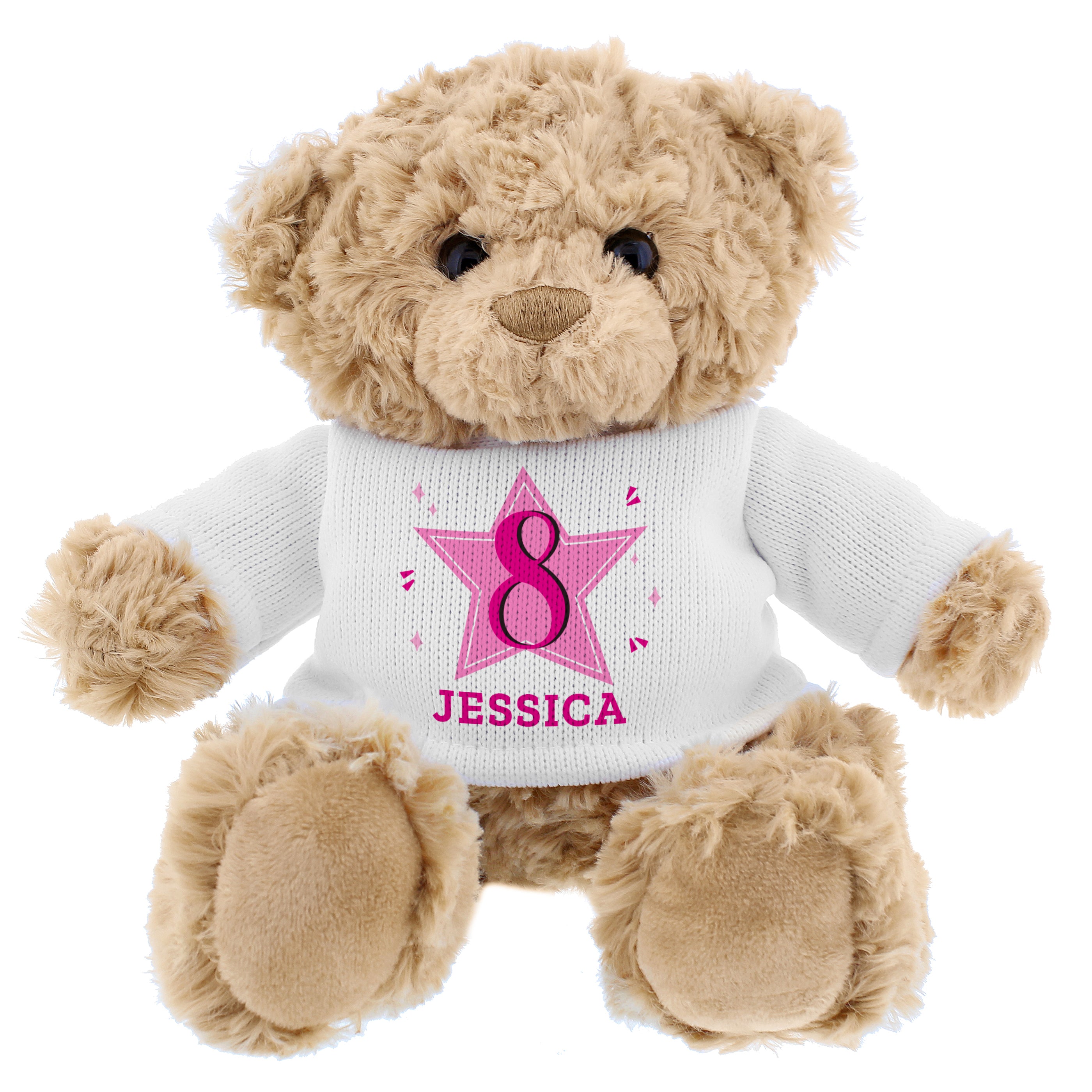 Personalised Pink Big Age Teddy Bear