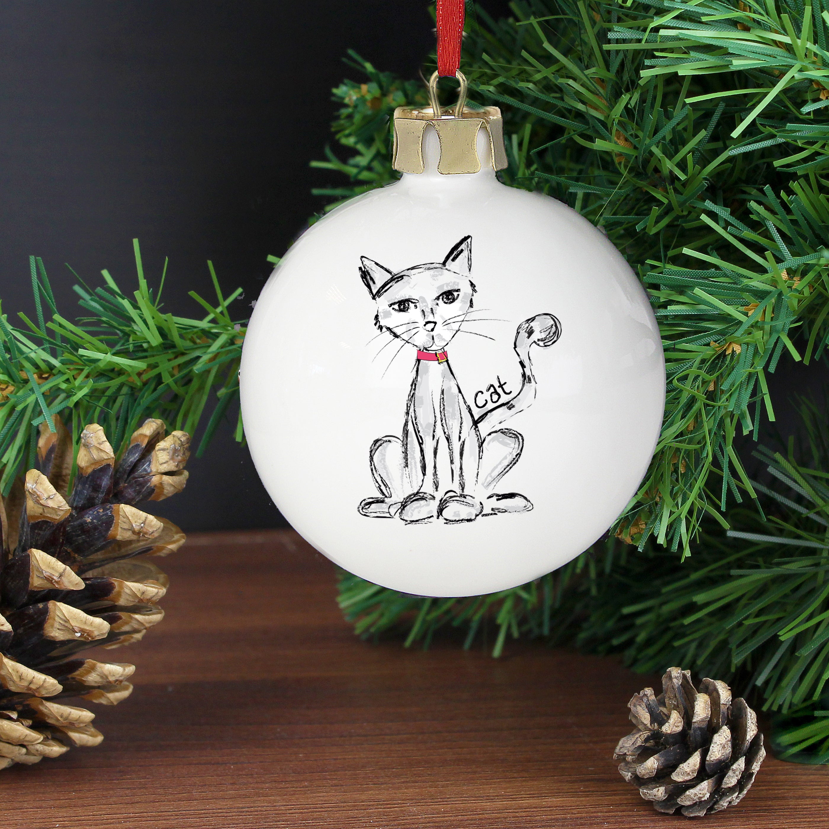 Personalised Cat Bauble