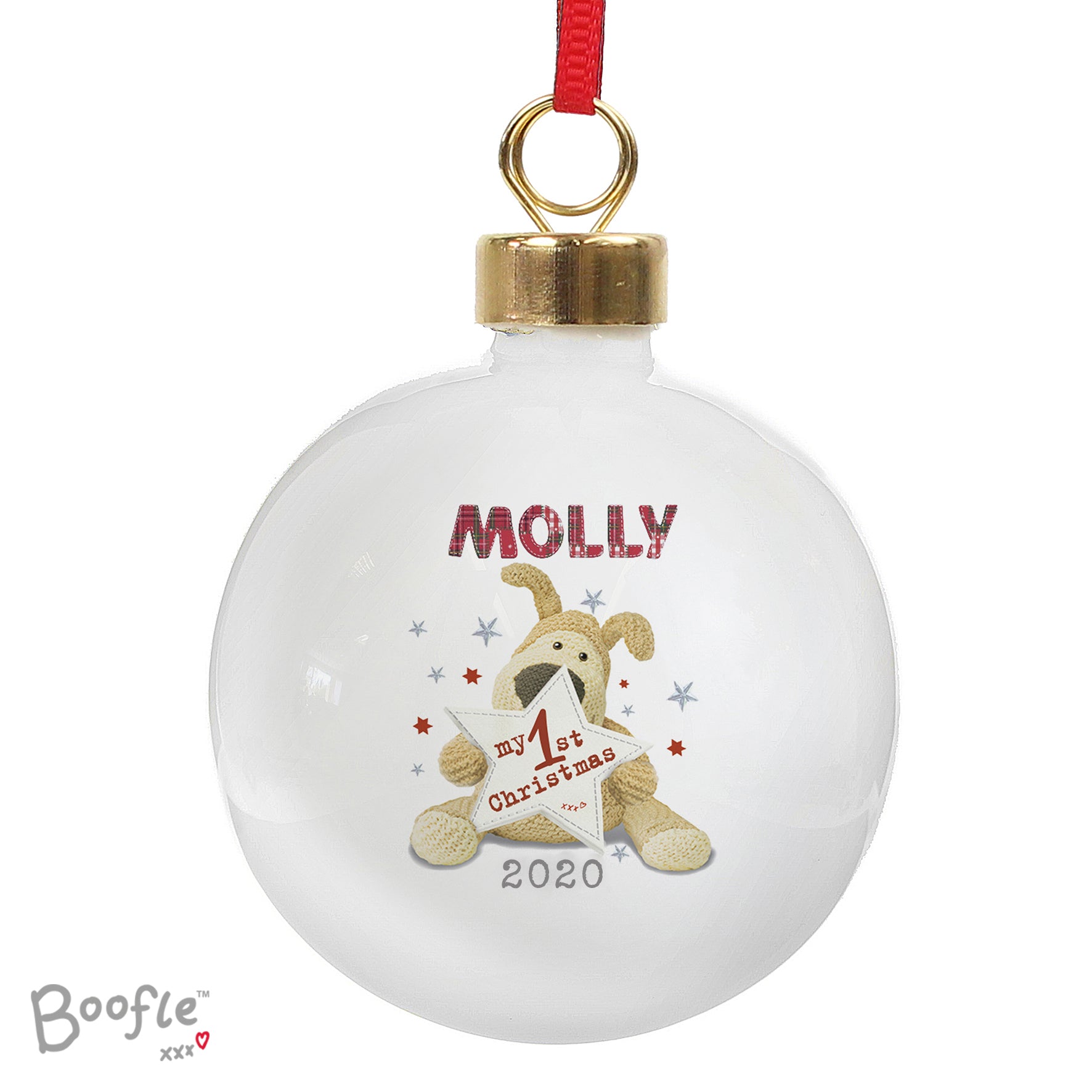 Personalised Boofle My 1st Christmas Bauble