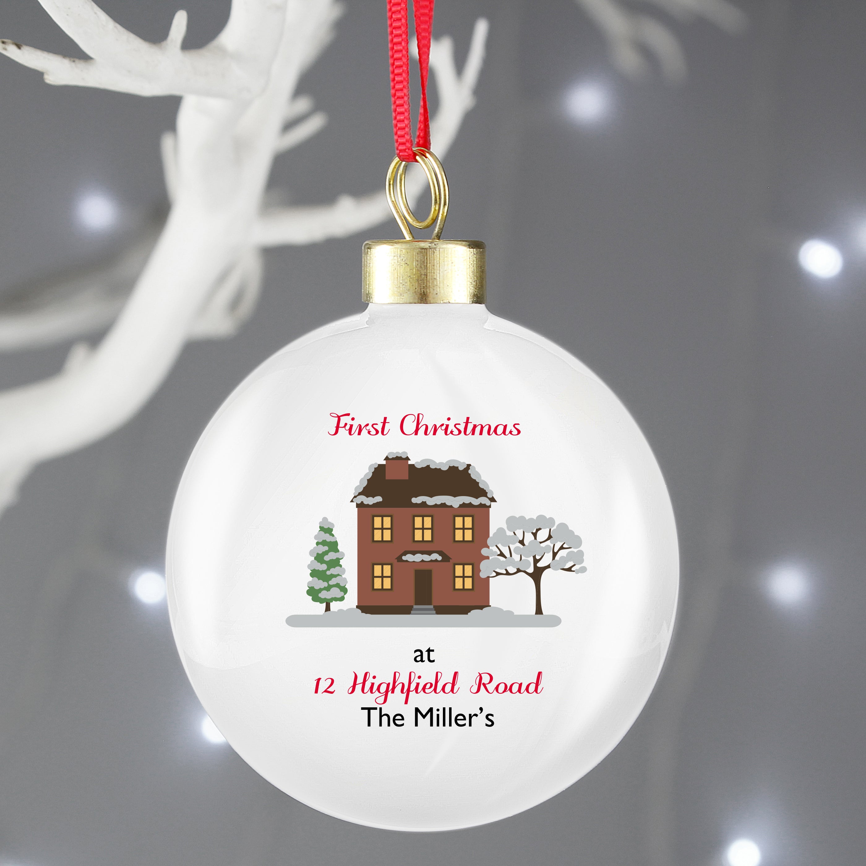 Personalised Cosy Christmas Bauble