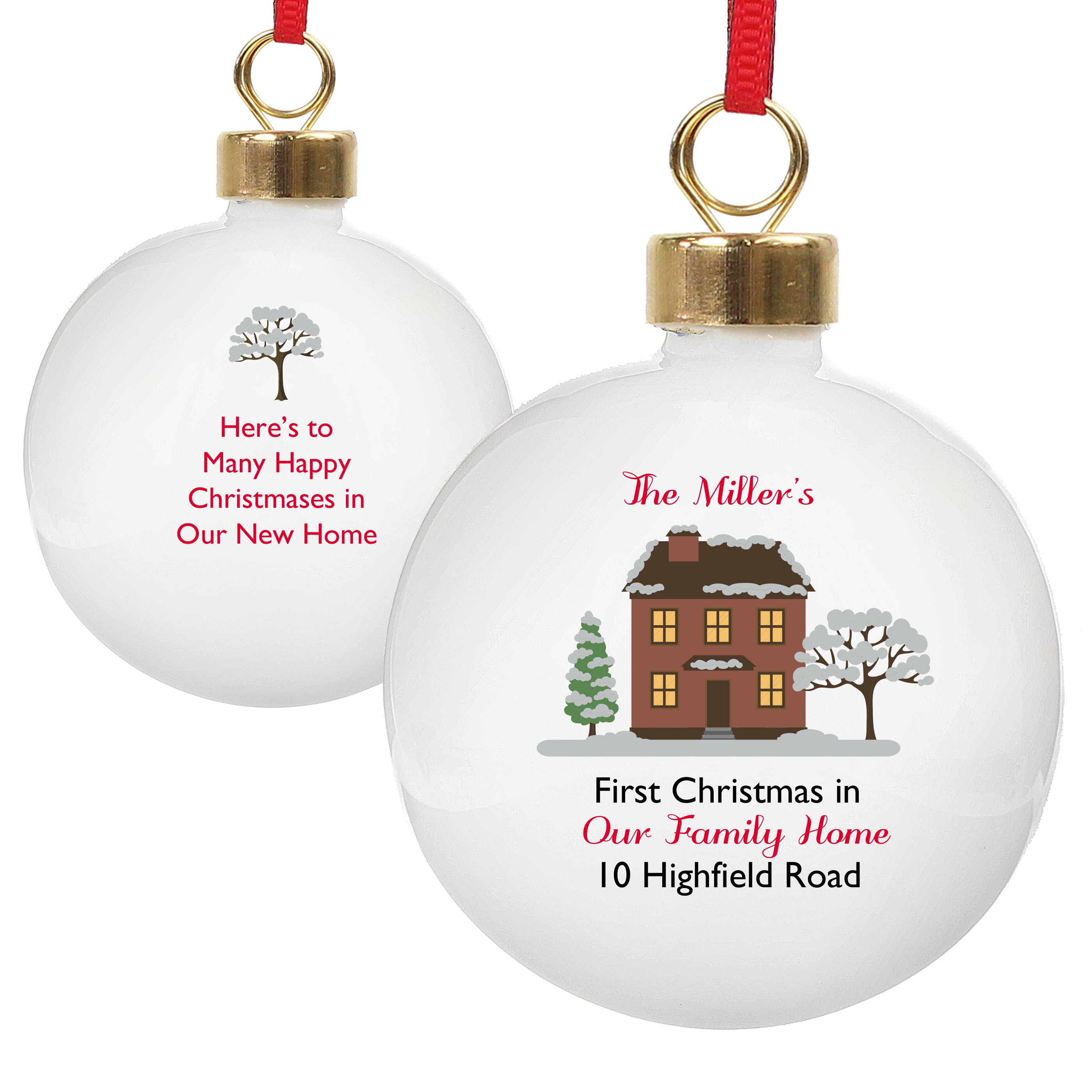 Personalised Cosy Christmas Bauble