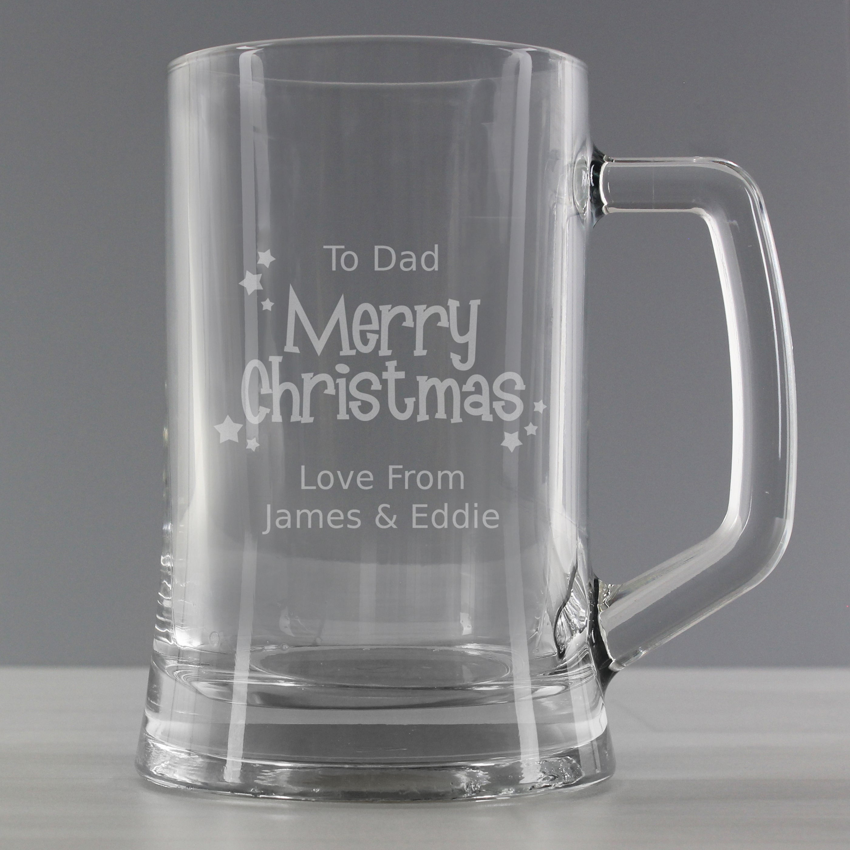 Personalised Merry Christmas Pint