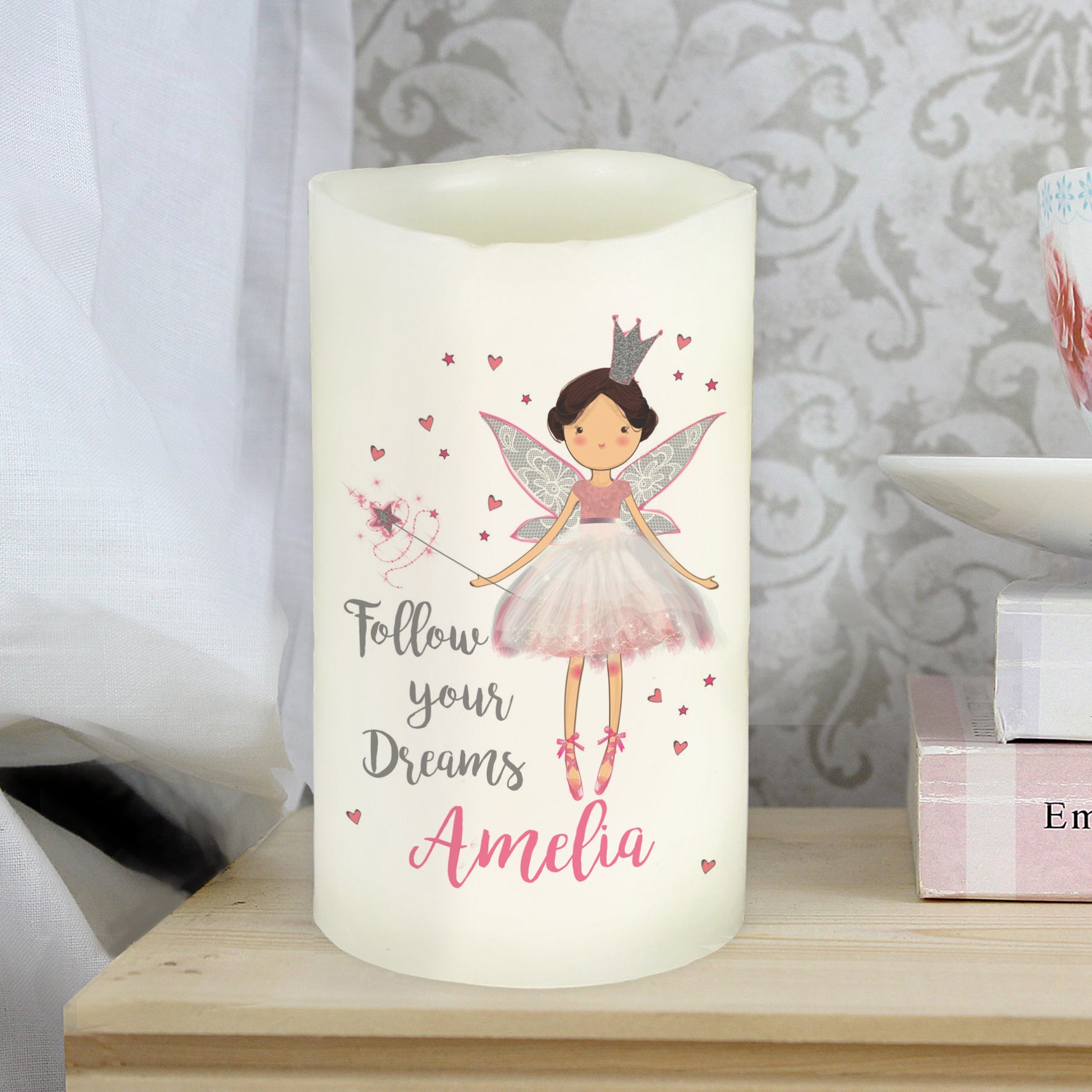 Personalised Fairy Princess Night Light LED  Candle