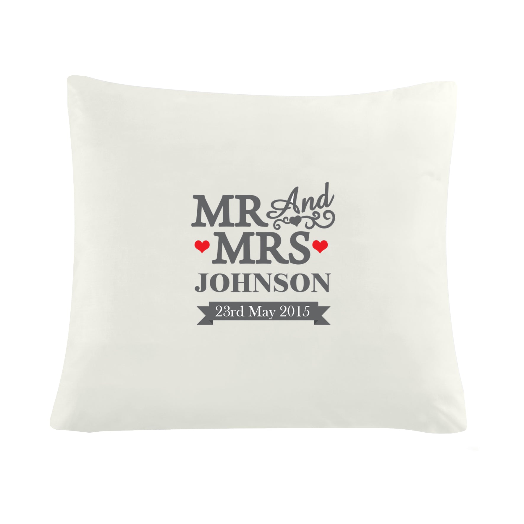 Personalised Mr & Mrs Cushion