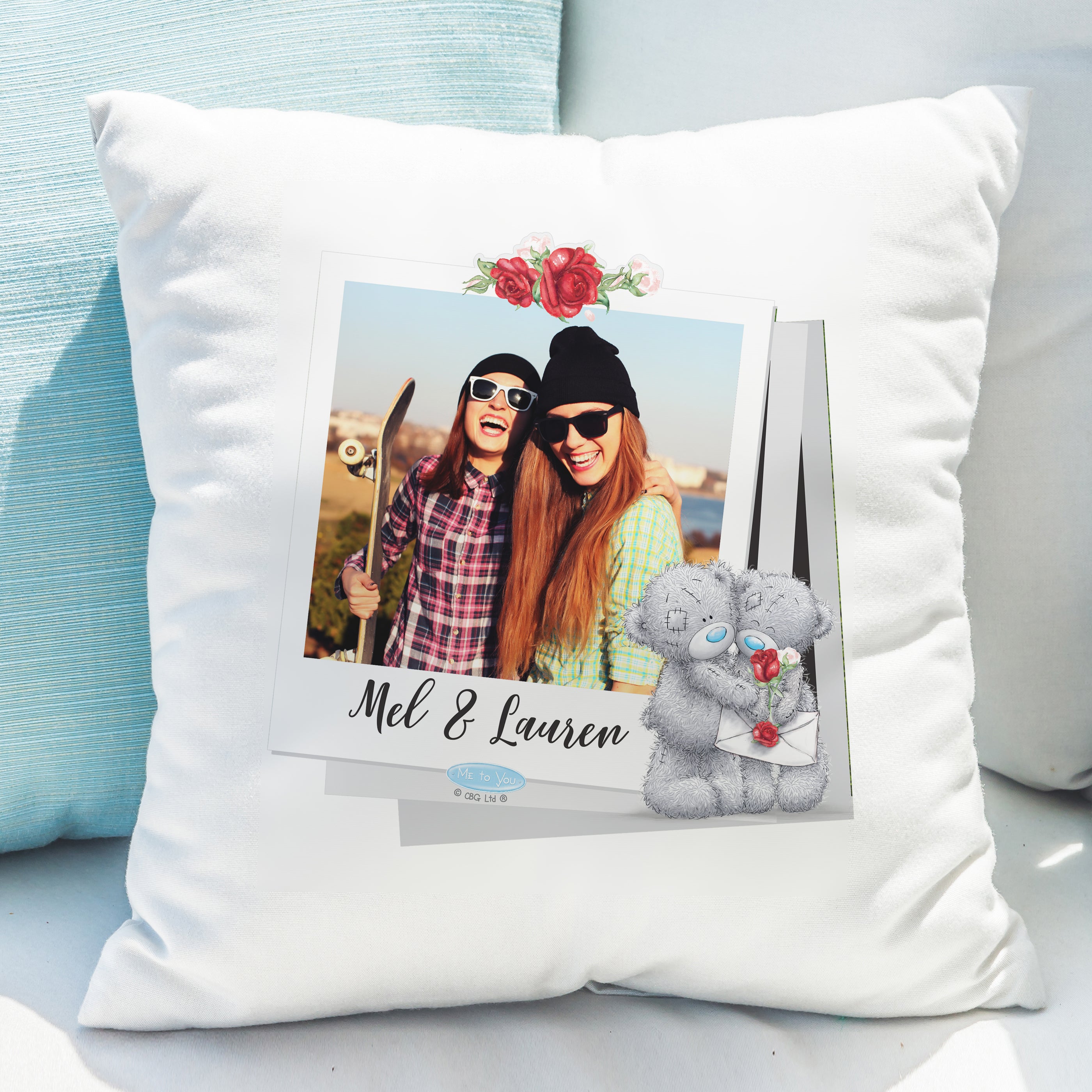 Personalised Me To You Photo Upload Cushion