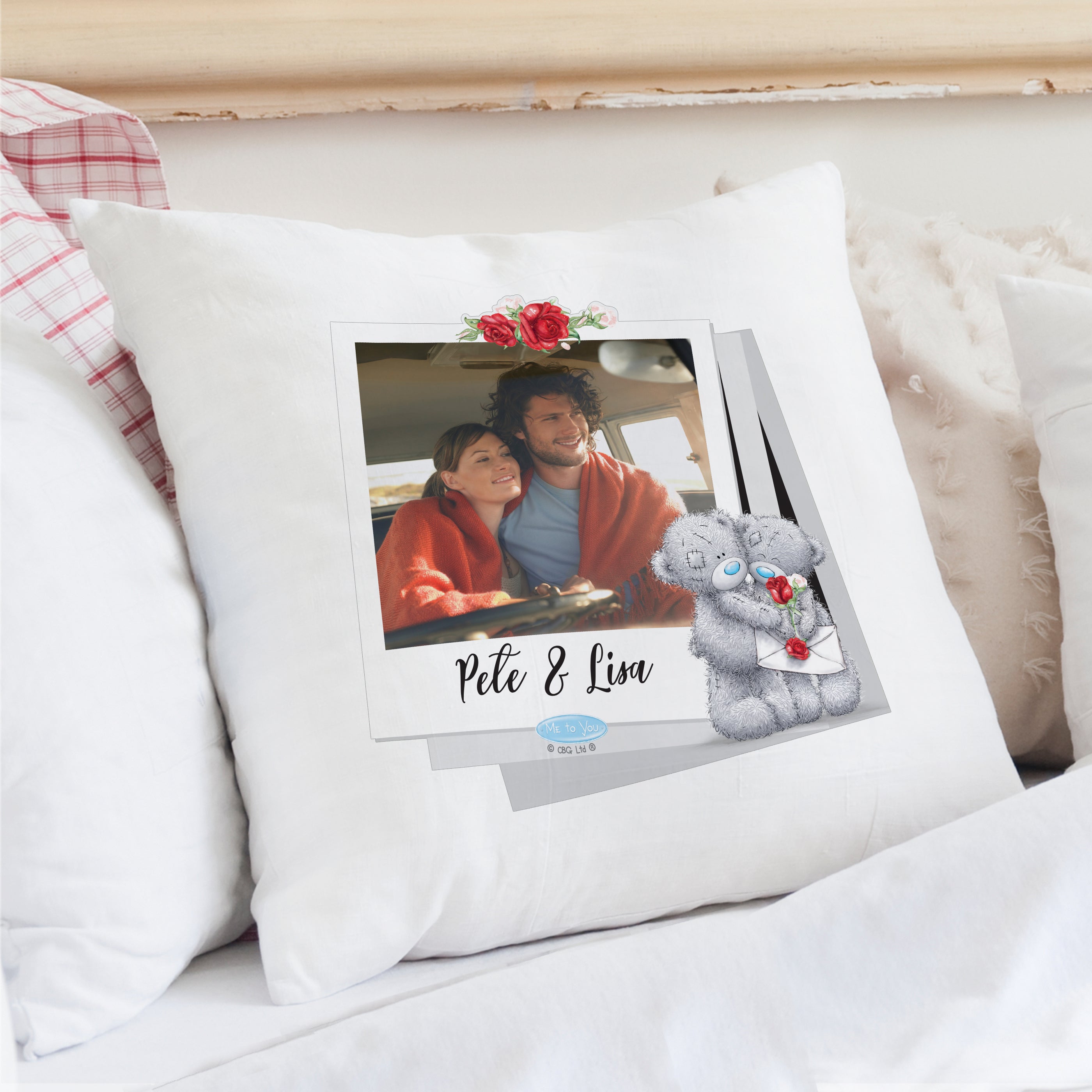 Personalised Me To You Photo Upload Cushion