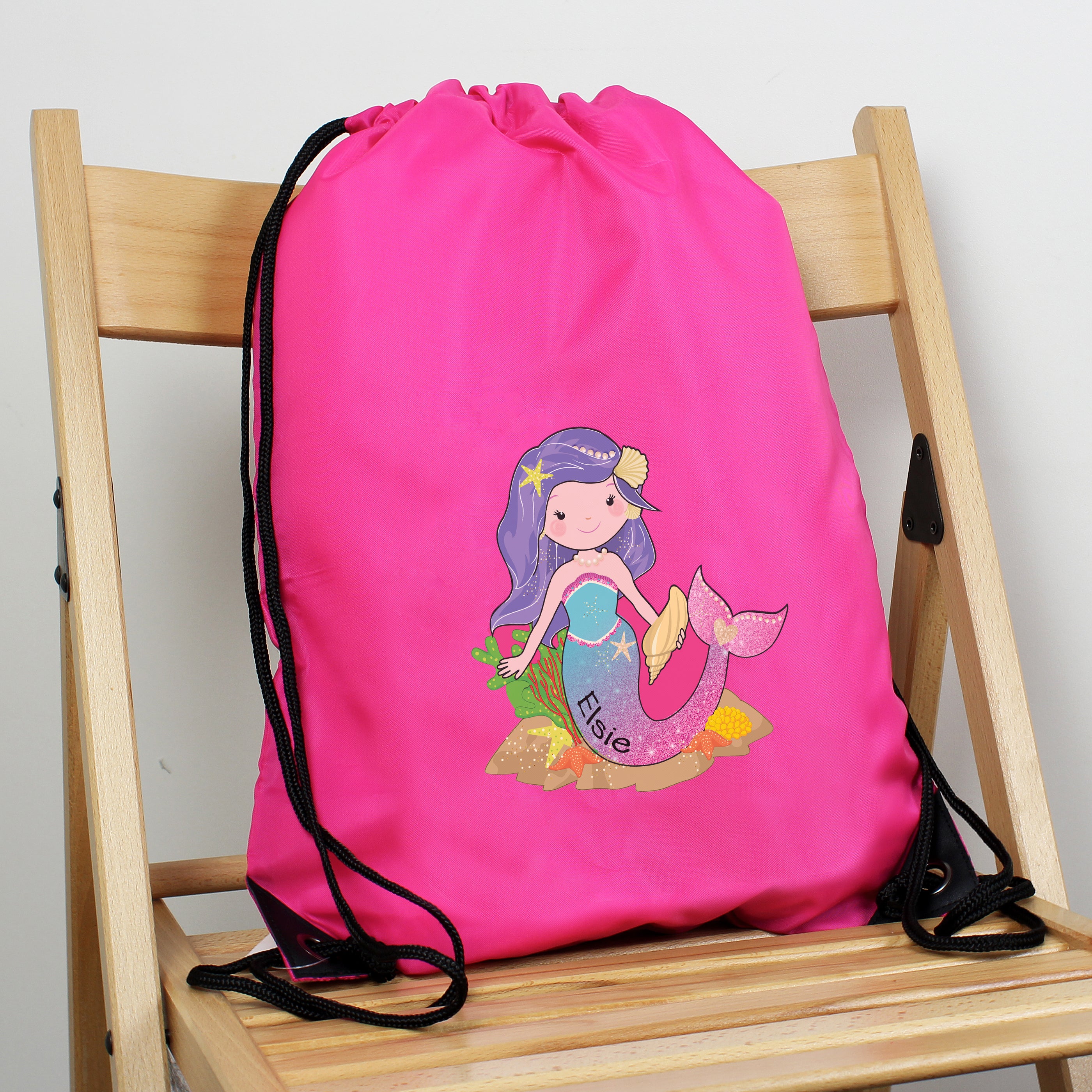 Personalised Mermaid Pink Kit Bag