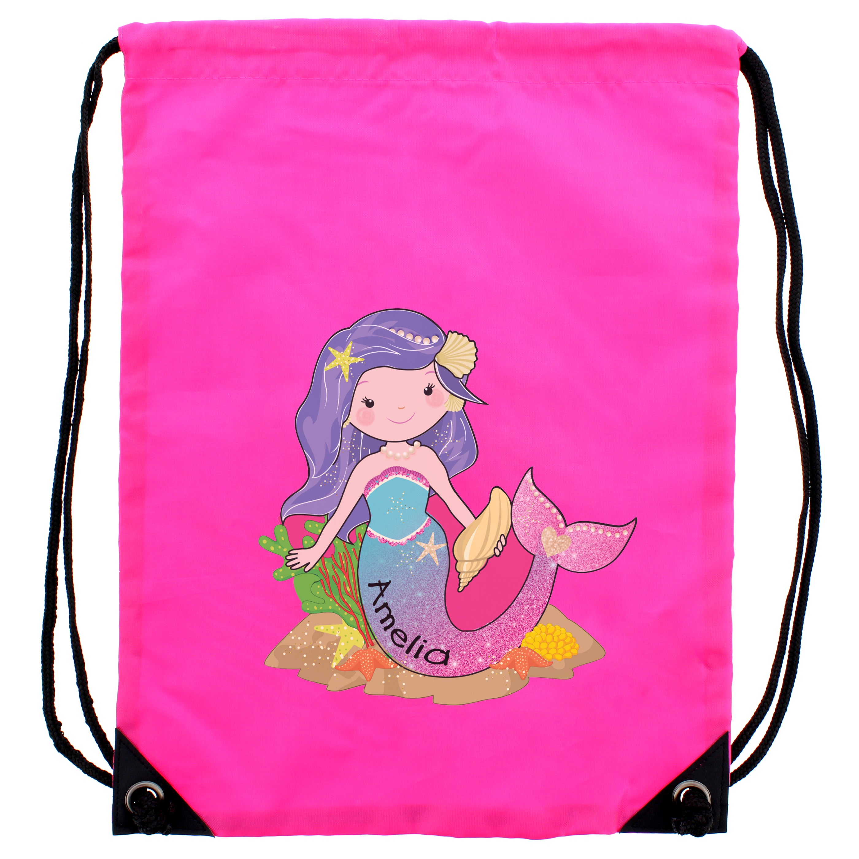 Personalised Mermaid Pink Kit Bag