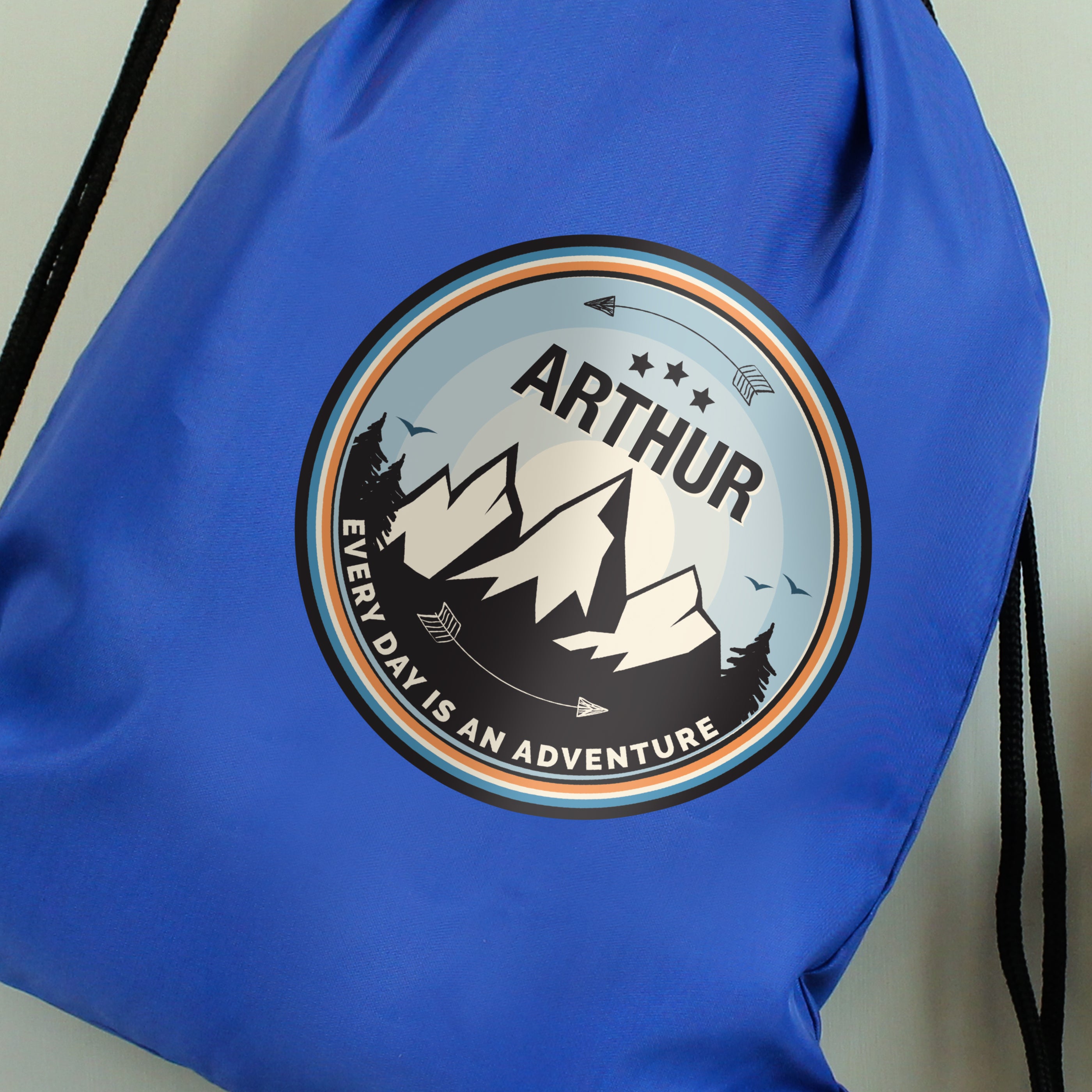 Personalised Adventure Blue Kit Bag