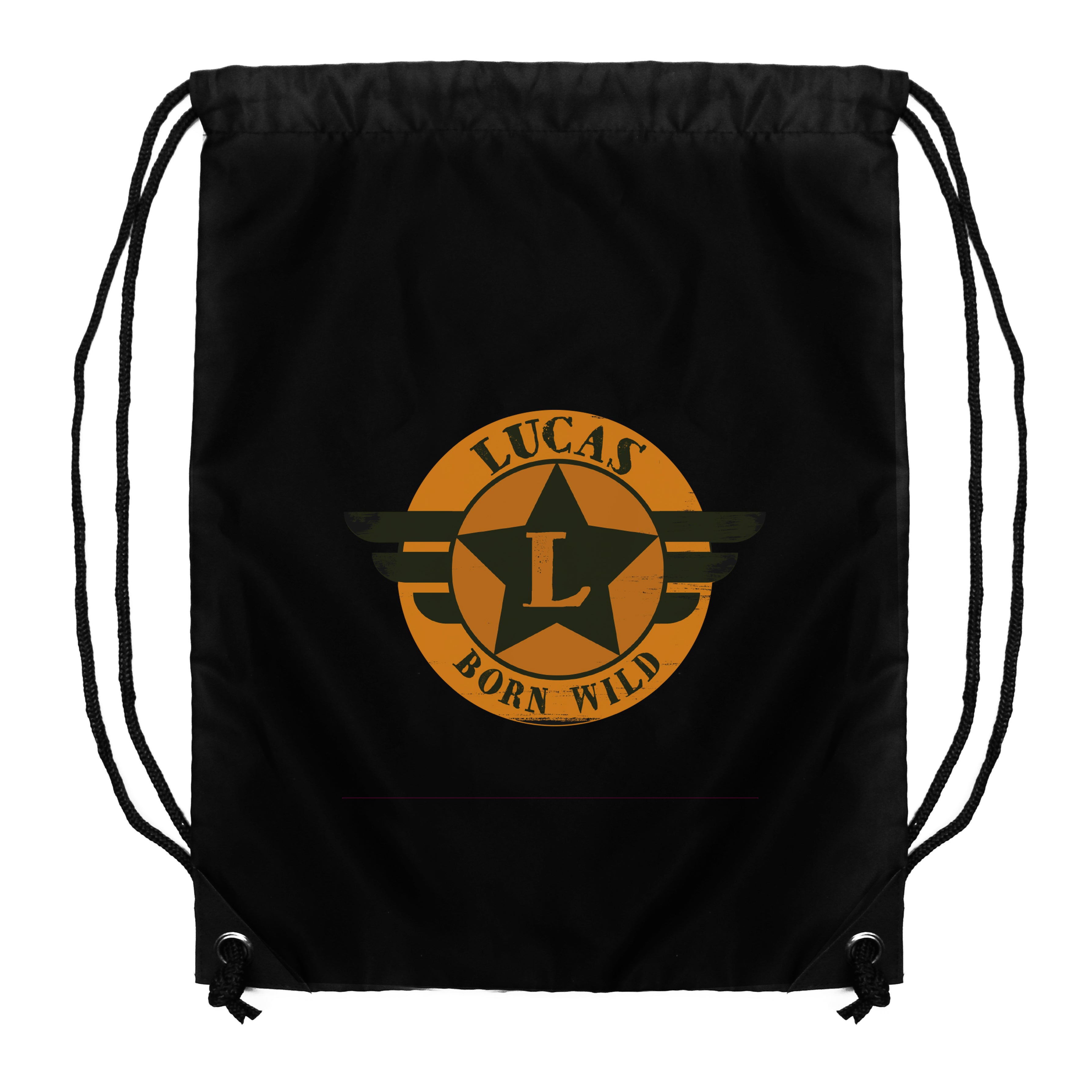 Personalised Badge Black Kit Bag