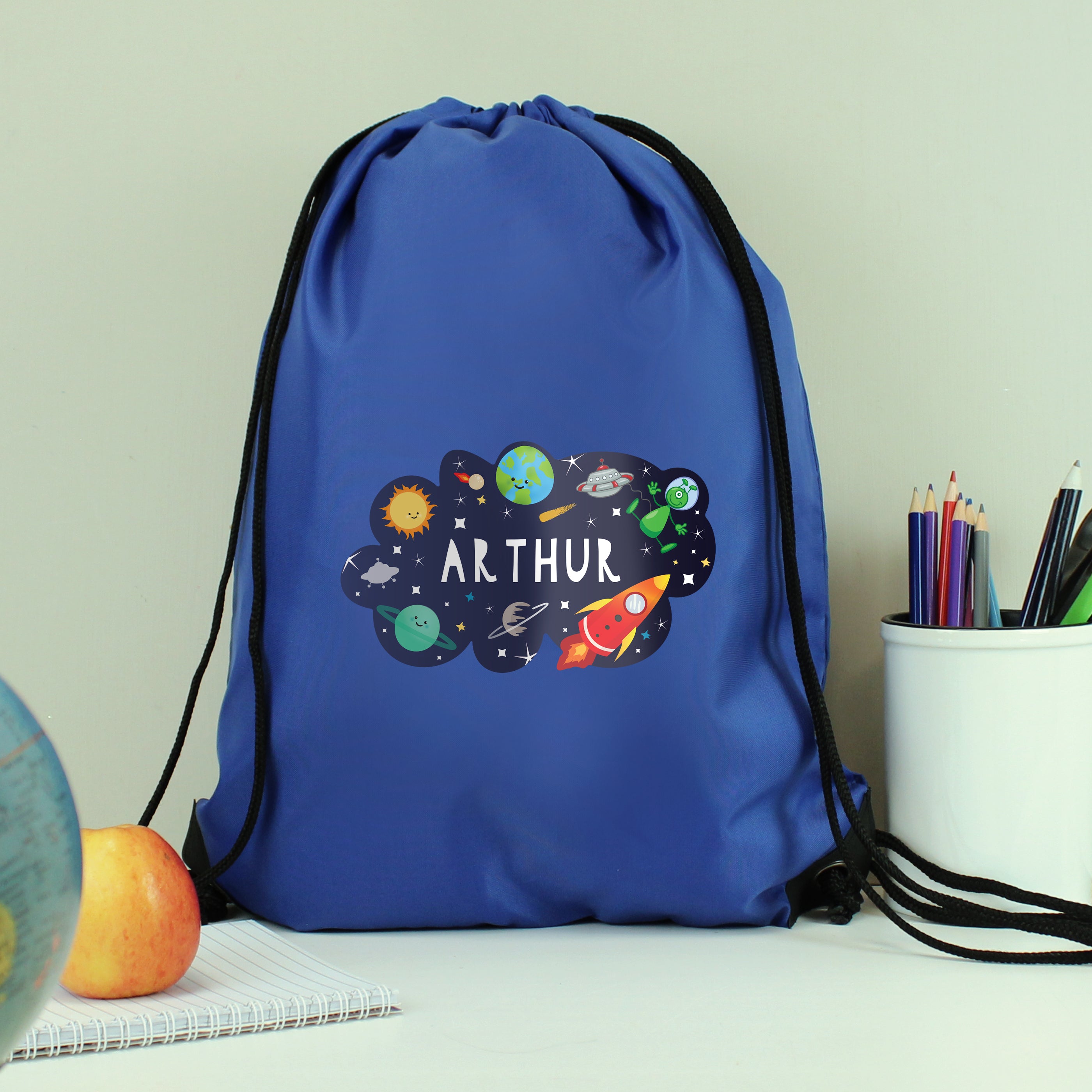 Personalised Space Blue Kit Bag