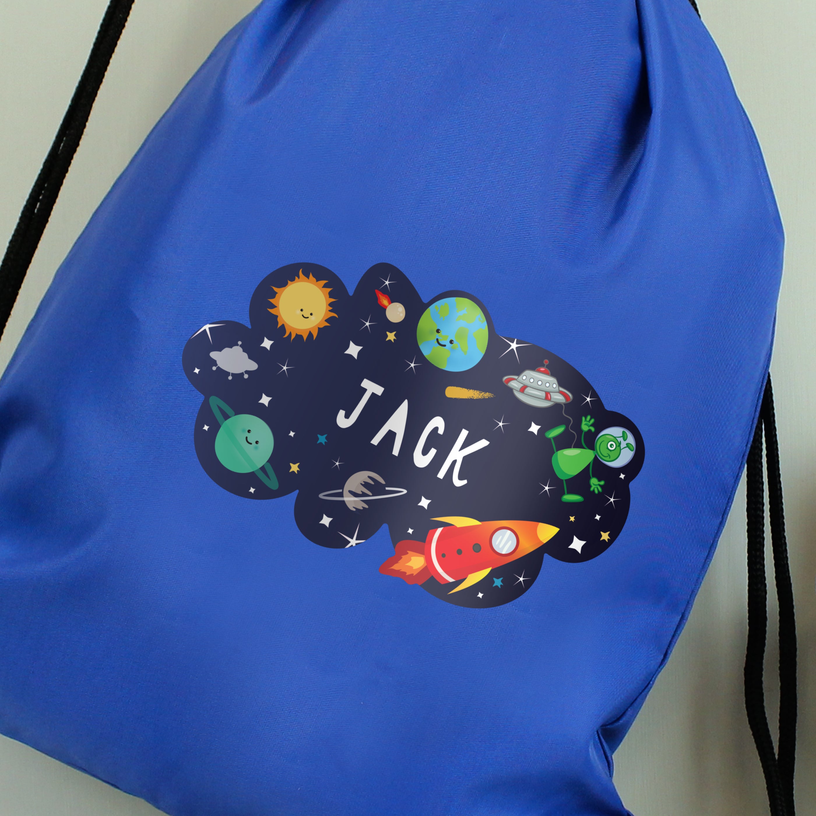 Personalised Space Blue Kit Bag