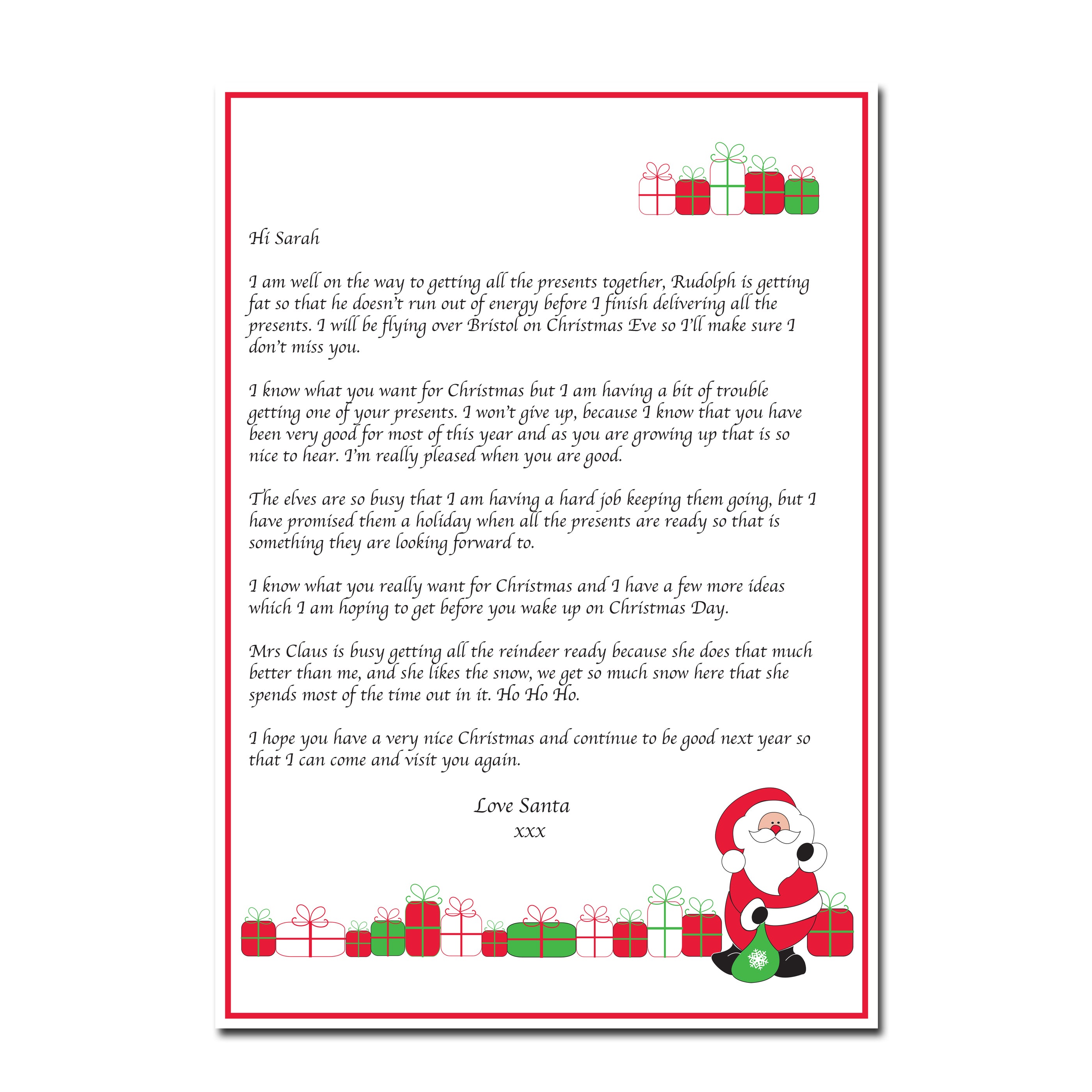 Personalised Santa Letter