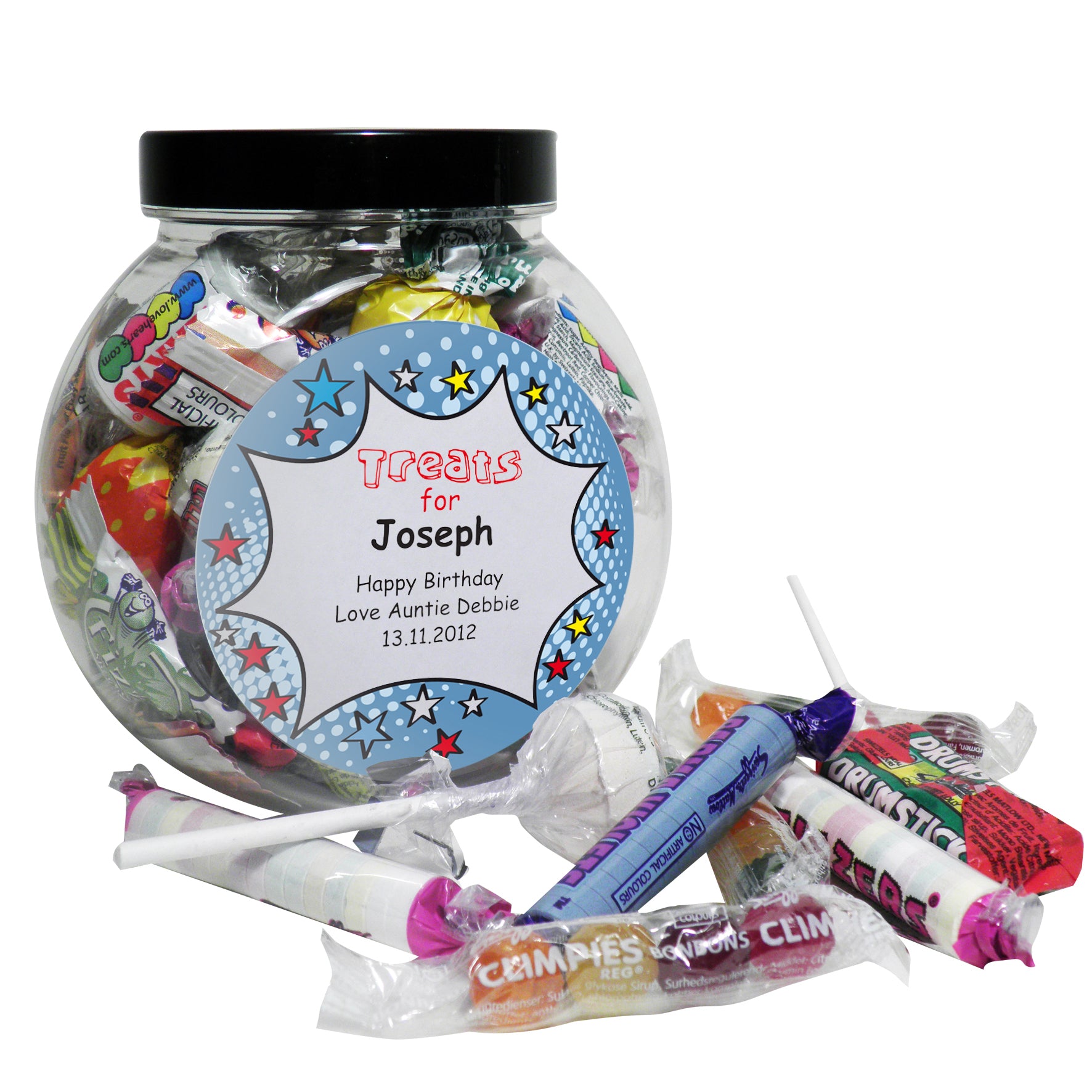 Personalised Comic Book Sweet Jar