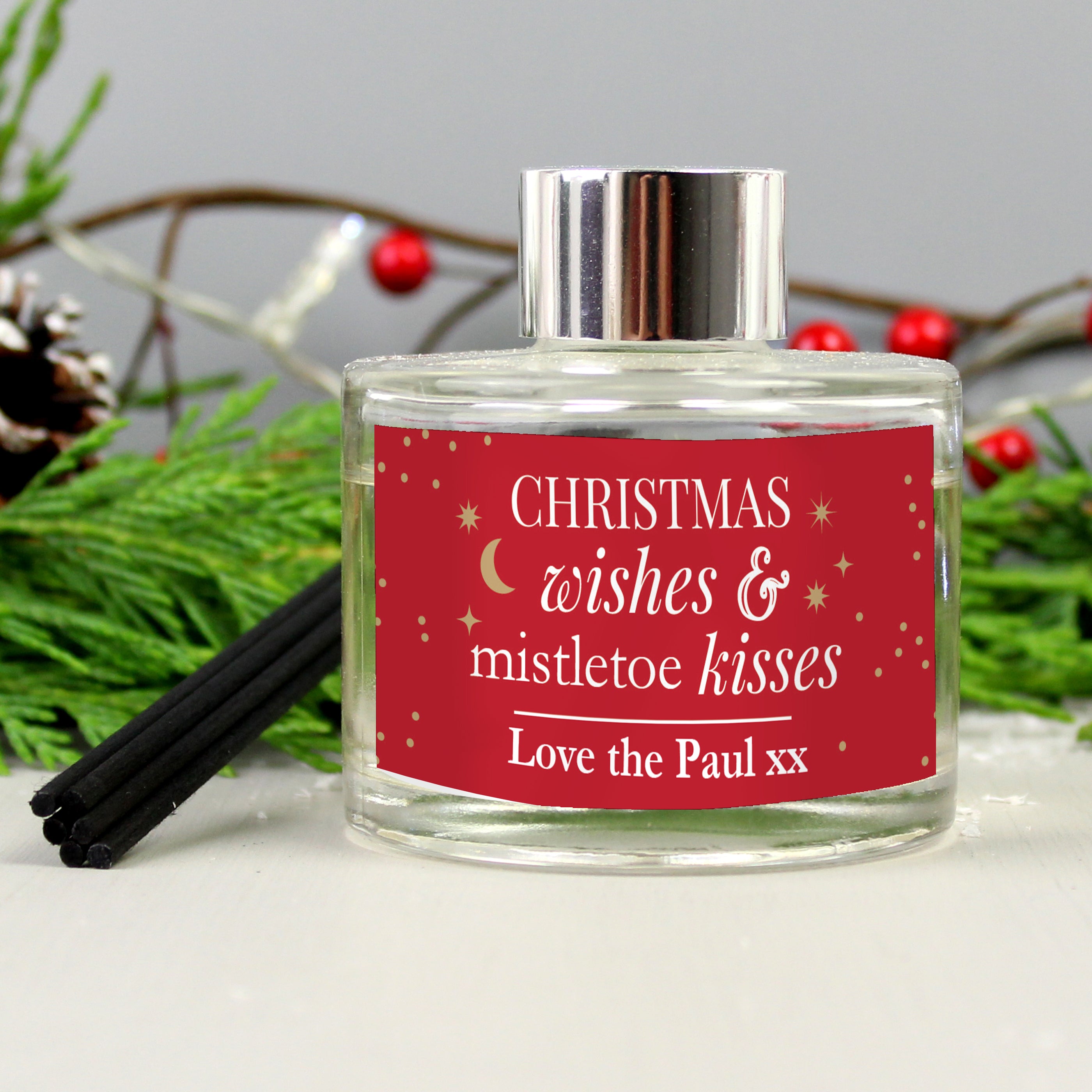 Â Personalised Christmas Wishes Reed Diffuser