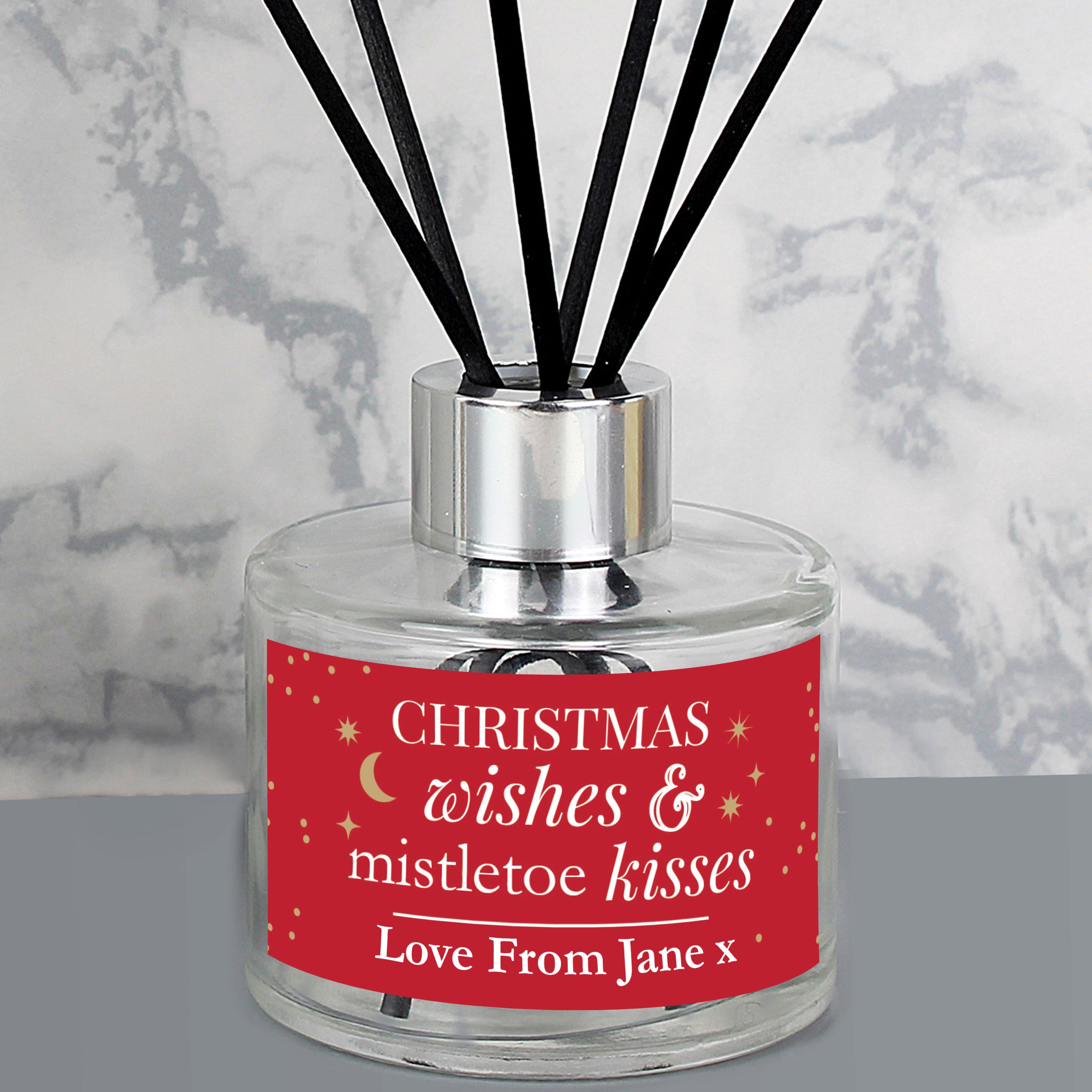 Â Personalised Christmas Wishes Reed Diffuser