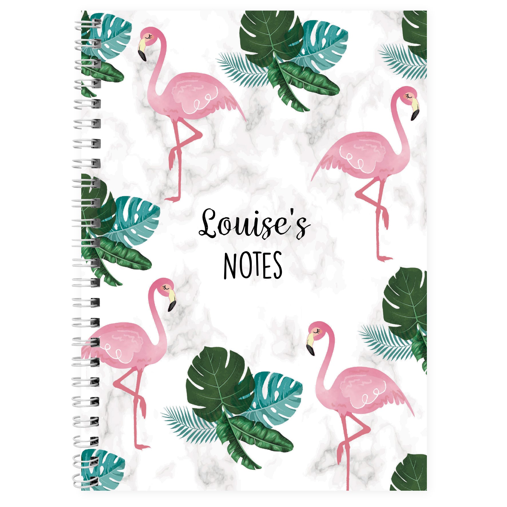 Personalised Flamingo A5 Notebook