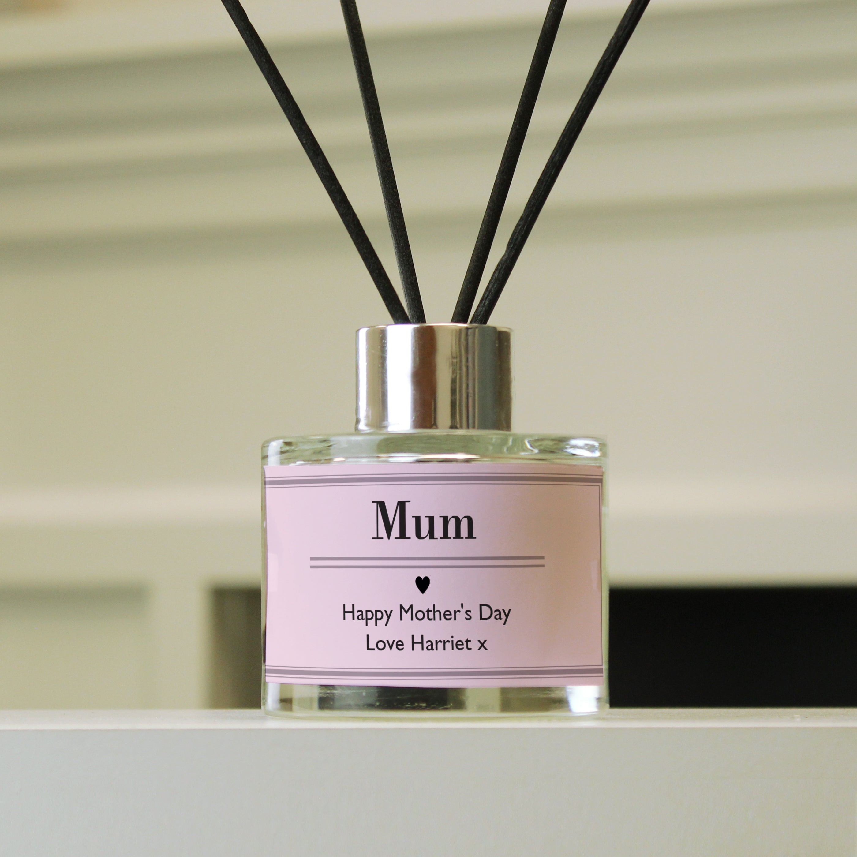 Personalised Classic Pink Reed Diffuser