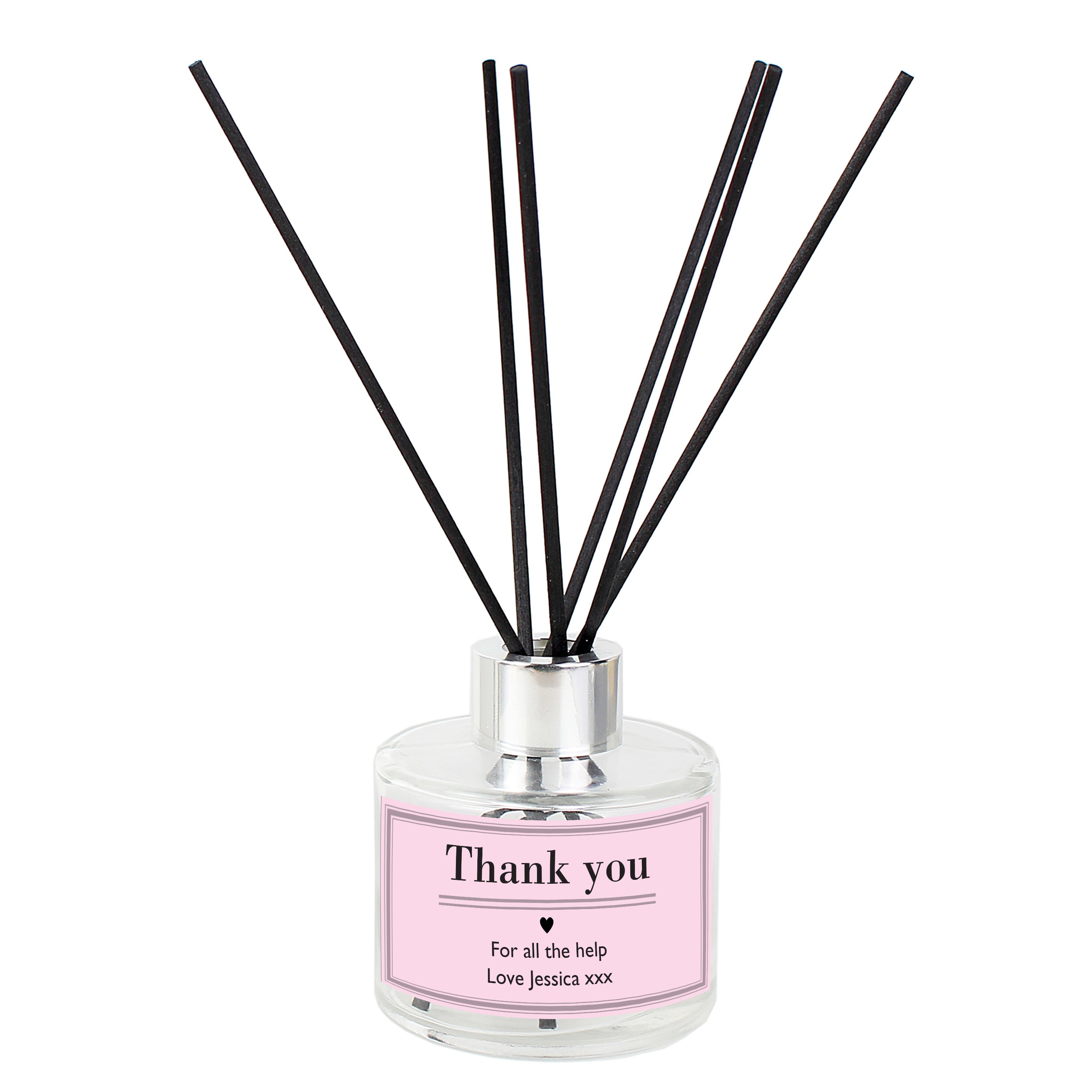 Personalised Classic Pink Reed Diffuser