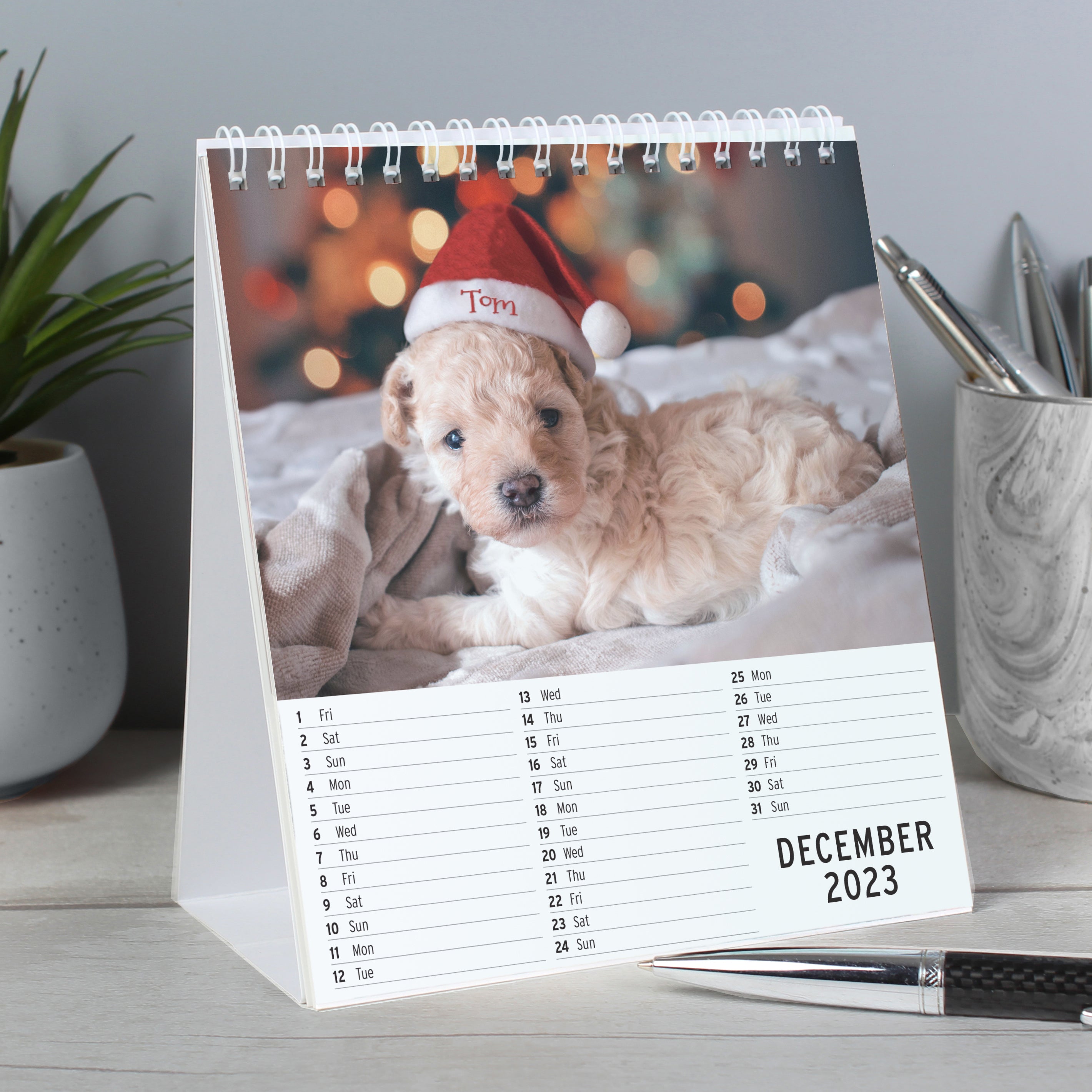 Personalised Cute Animals Desk Calendar