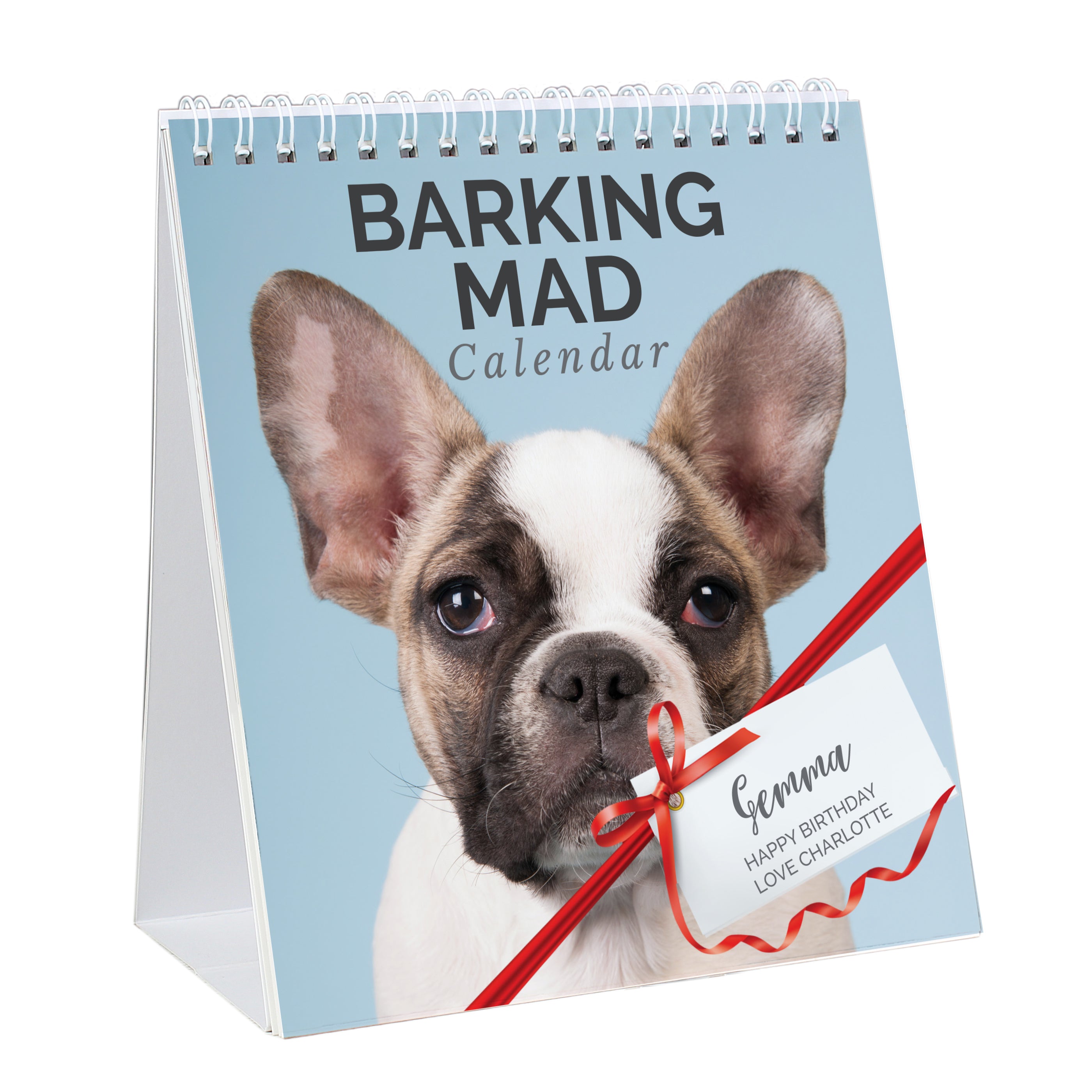 Personalised Barking Mad Dog Desk Calendar