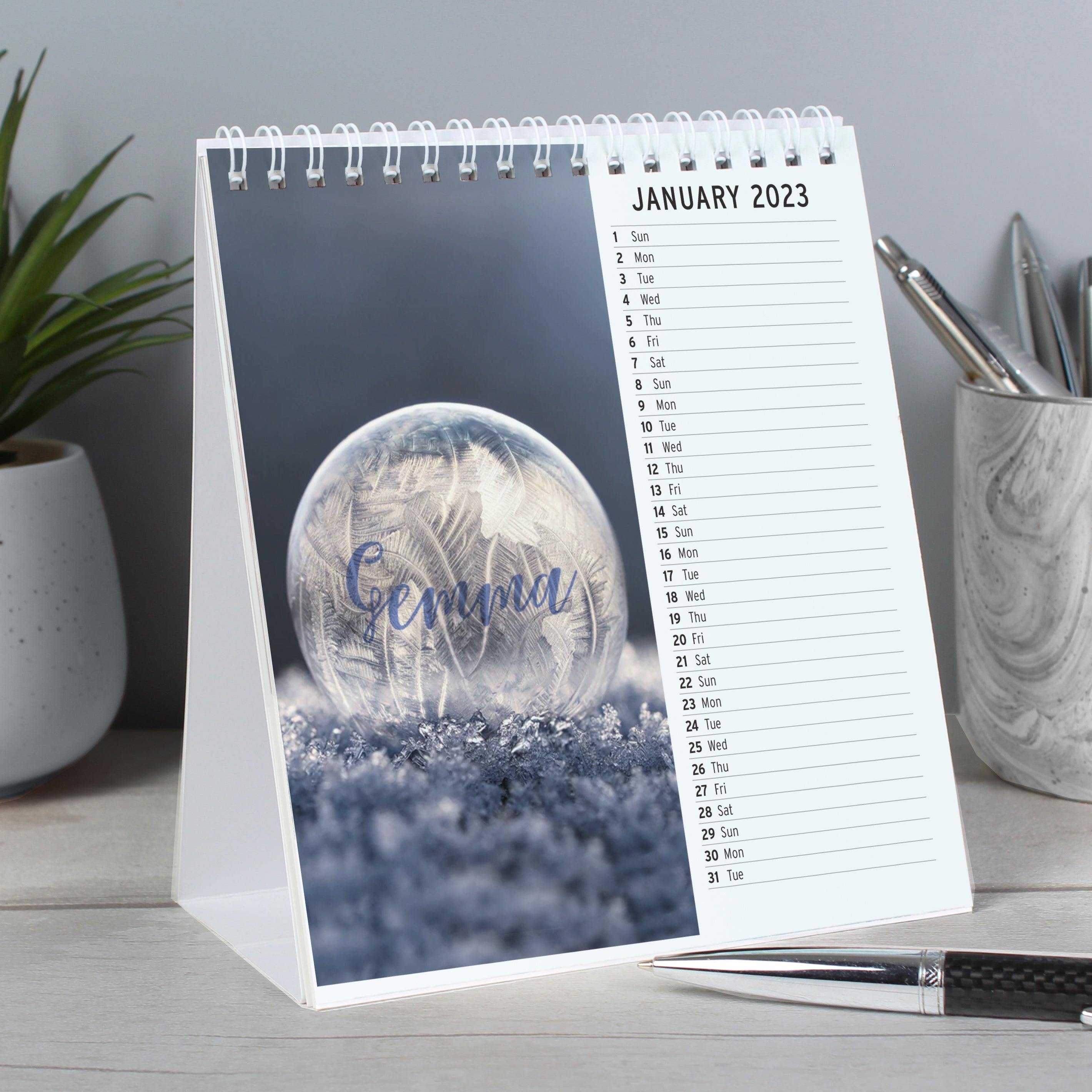 Personalised Outdoors Desk Calendar