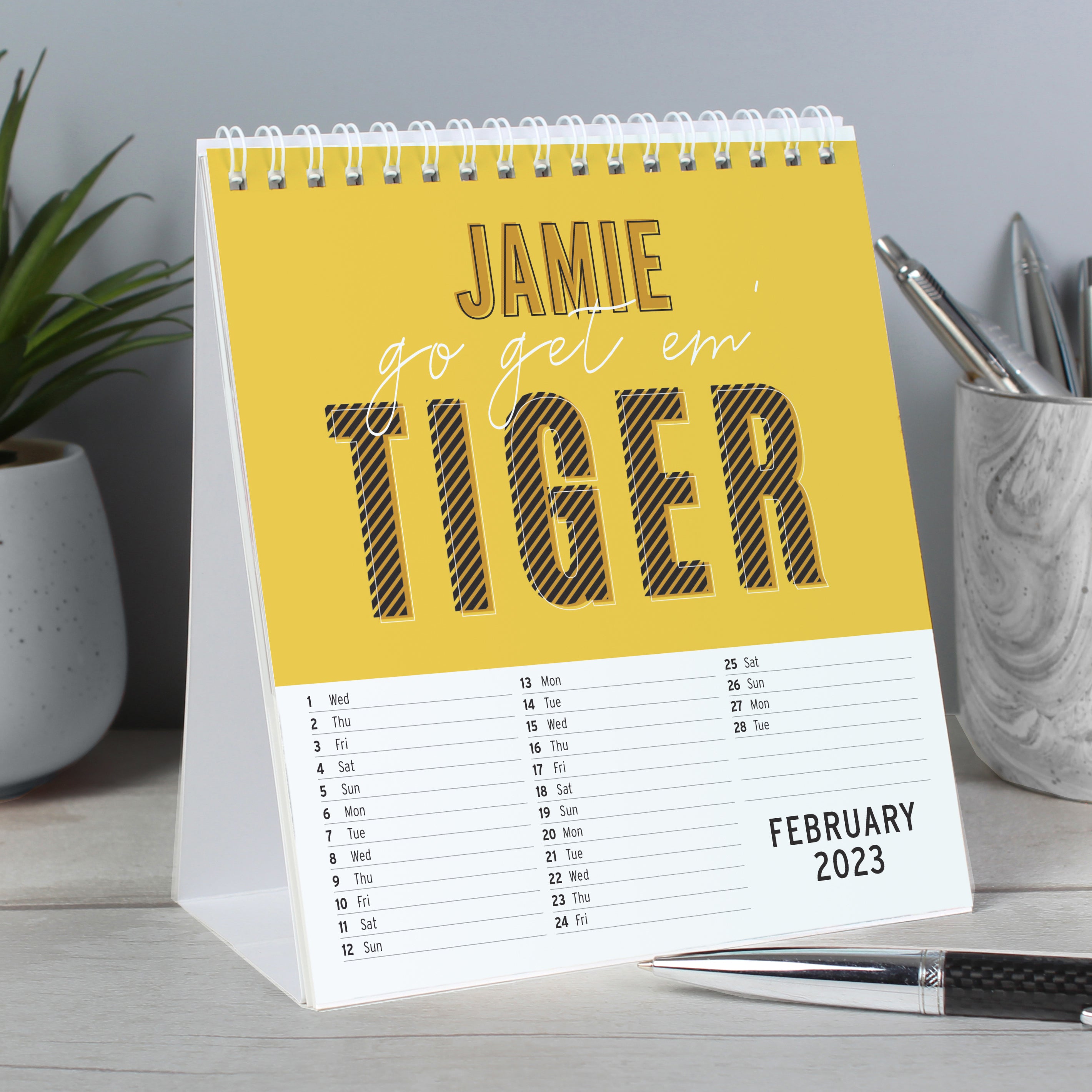 Personalised Motivational Quotes Desk Calendar