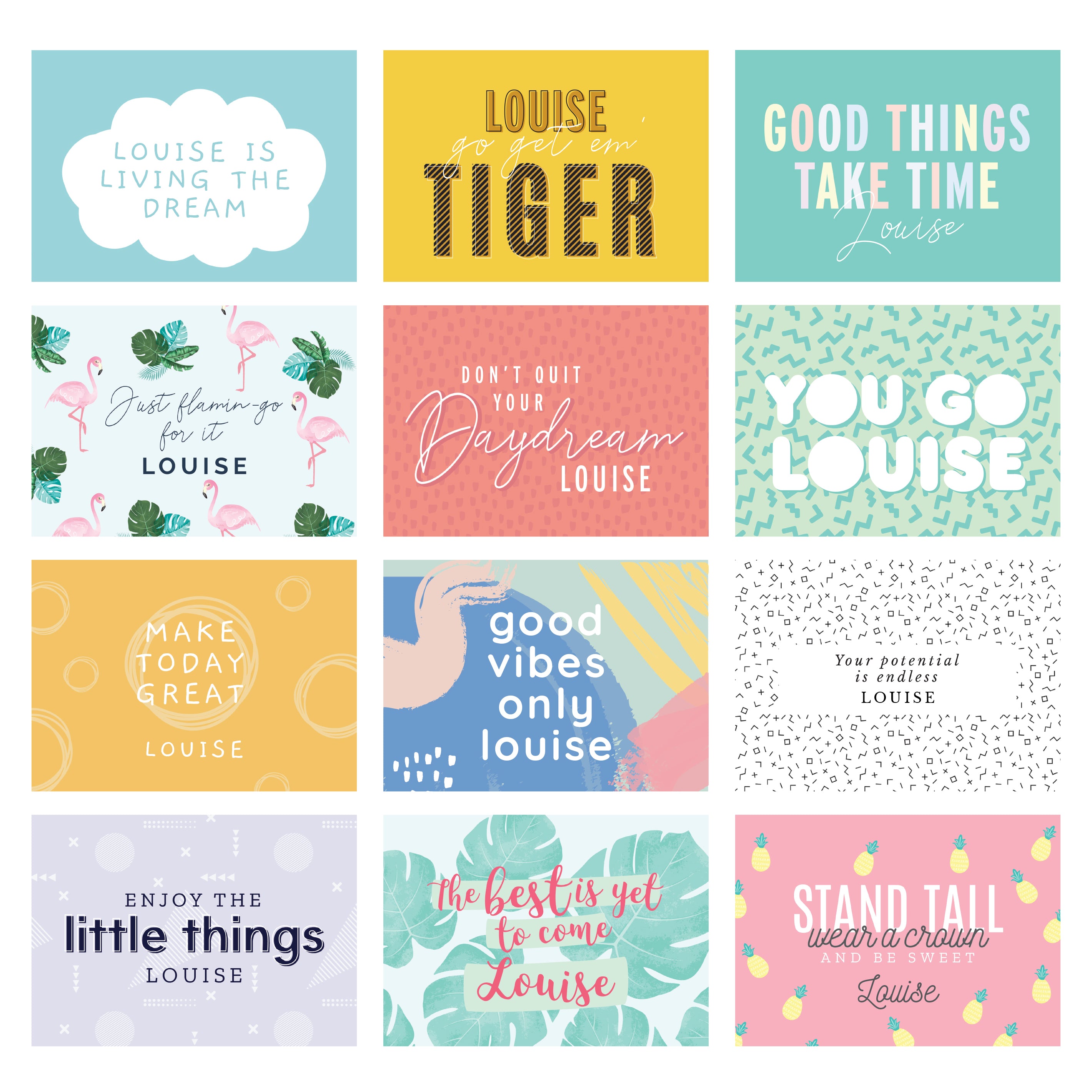 Personalised Motivational Quotes Desk Calendar