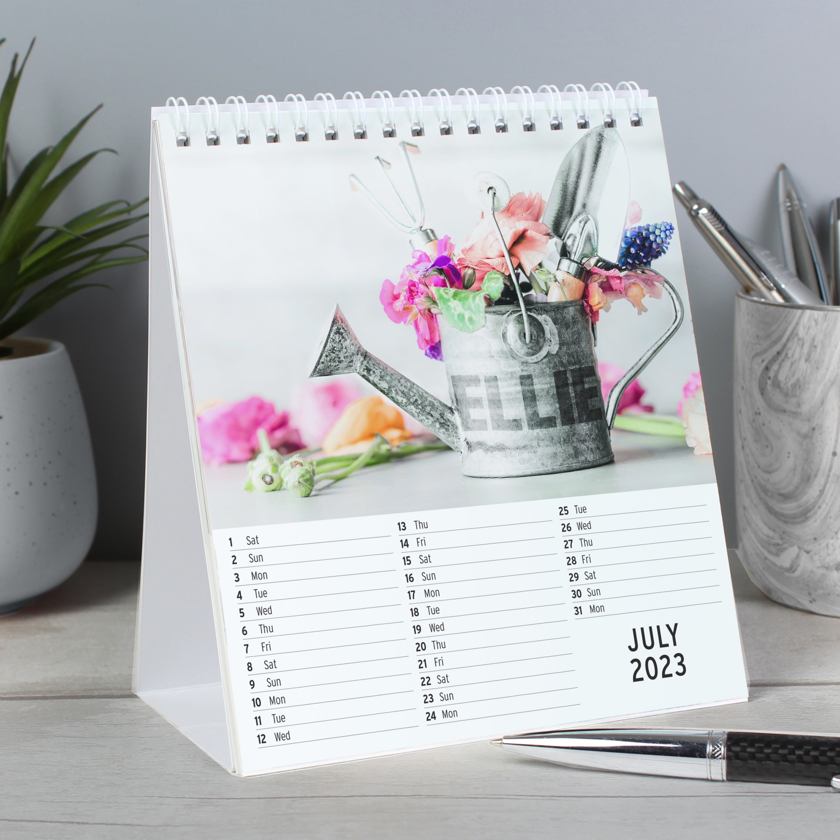 Personalised Gardening Desk Calendar