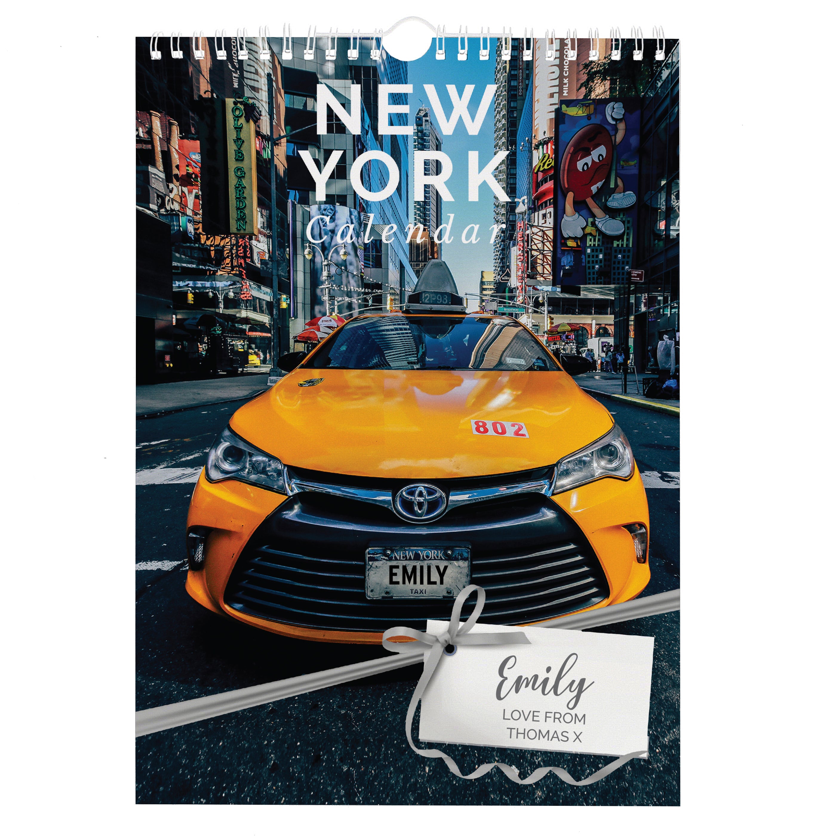 Personalised A4 New York Calendar