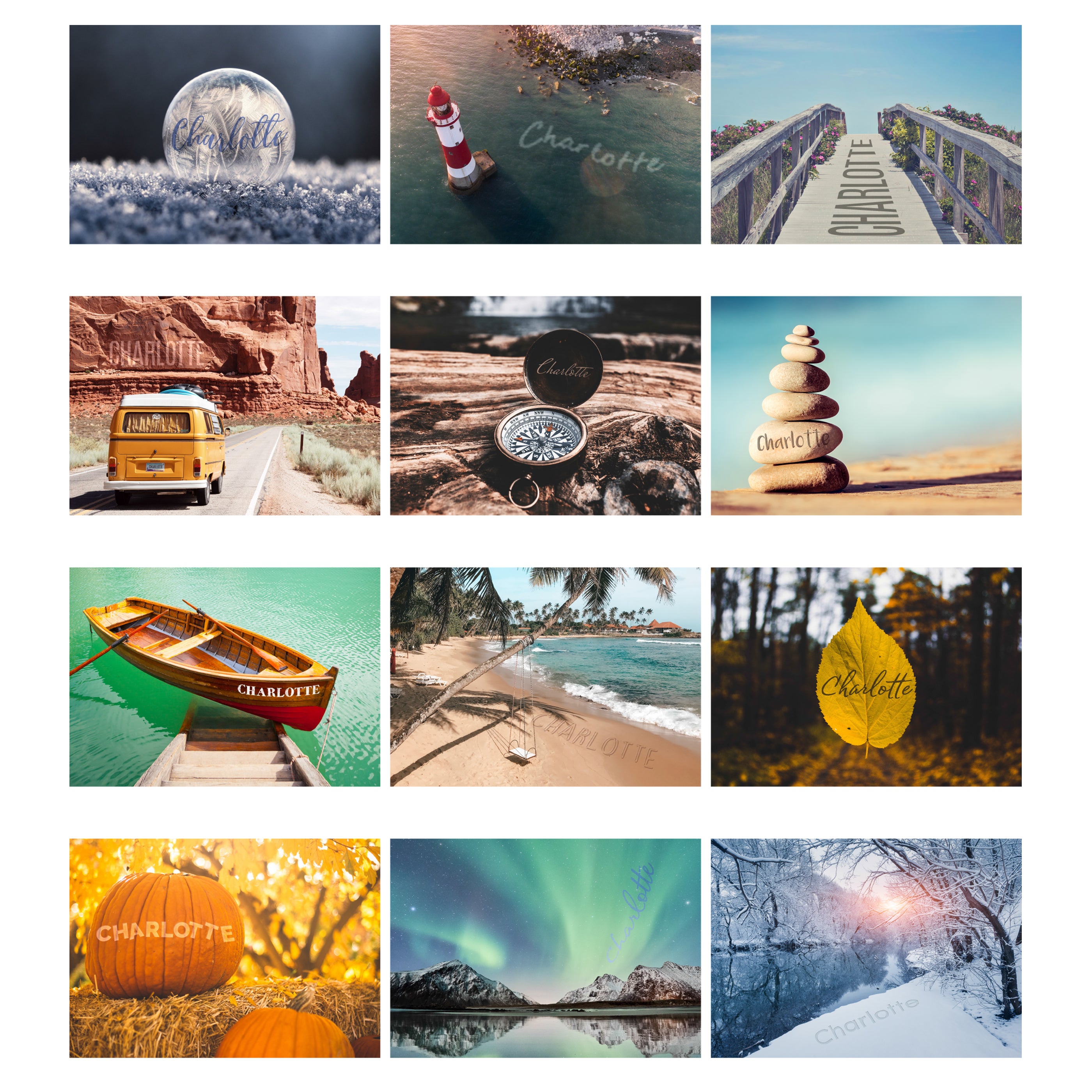 Personalised A4 Great Outdoors Calendar