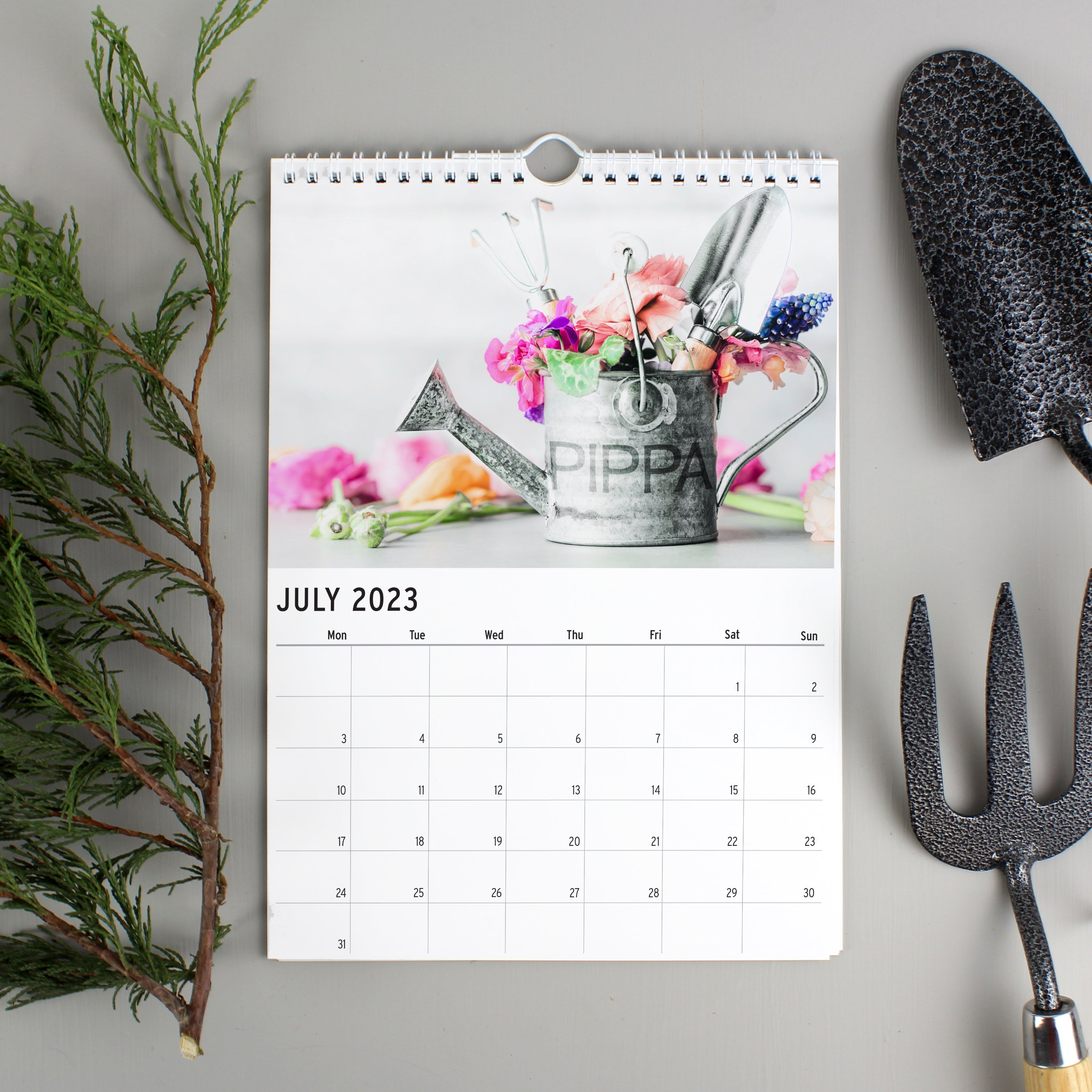 Personalised A4 Gardening Calendar