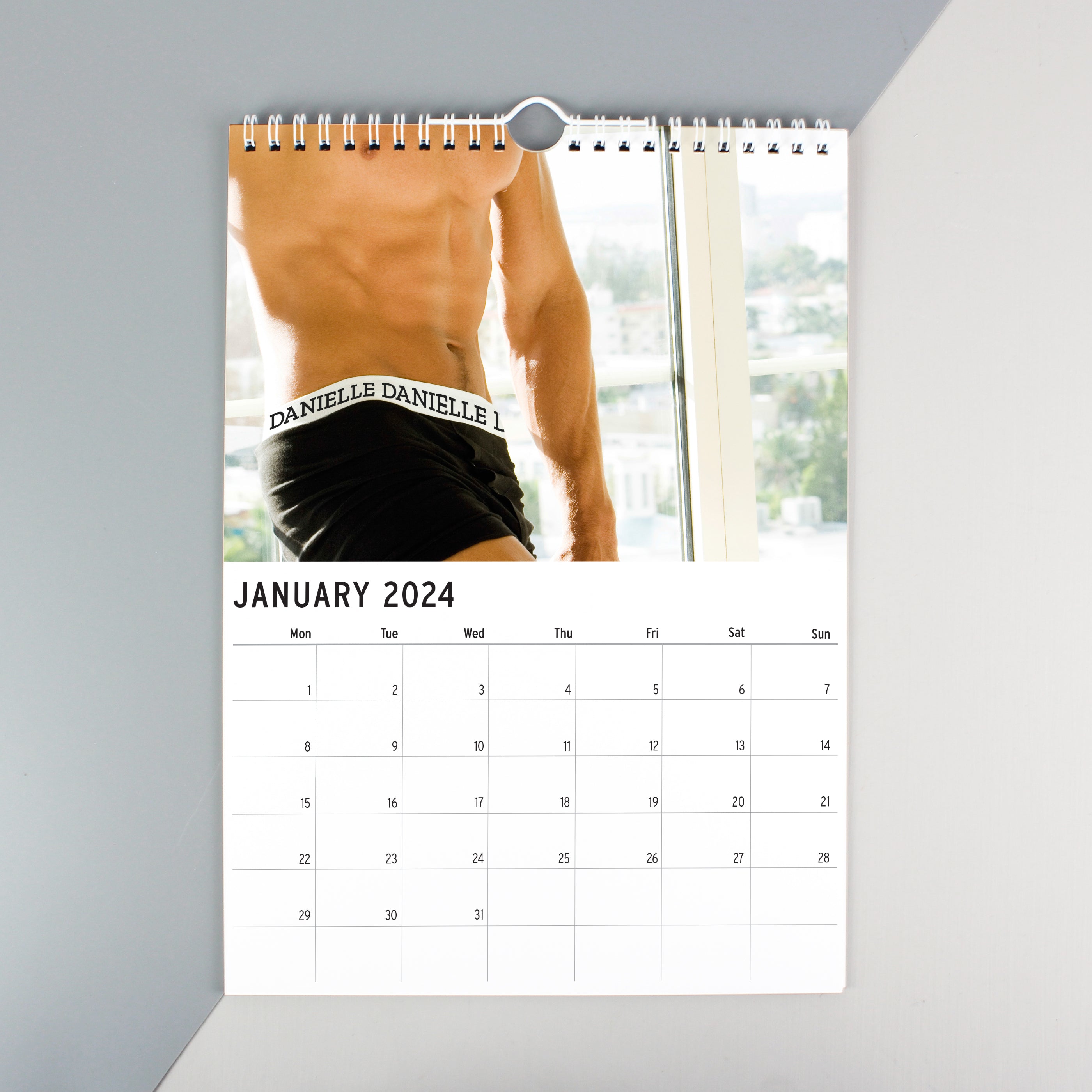 Personalised A4 Hot Hunks Calendar