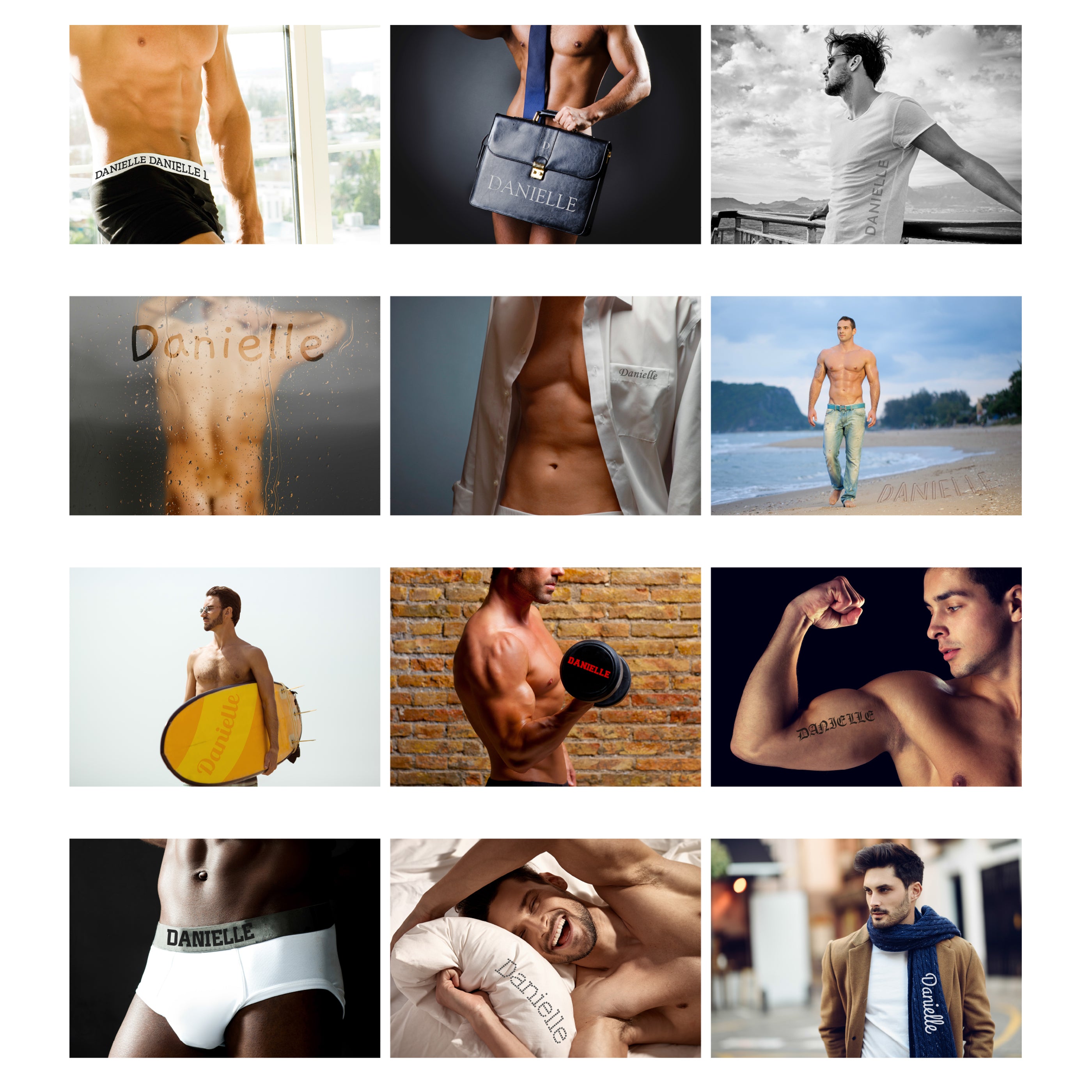 Personalised A4 Hot Hunks Calendar