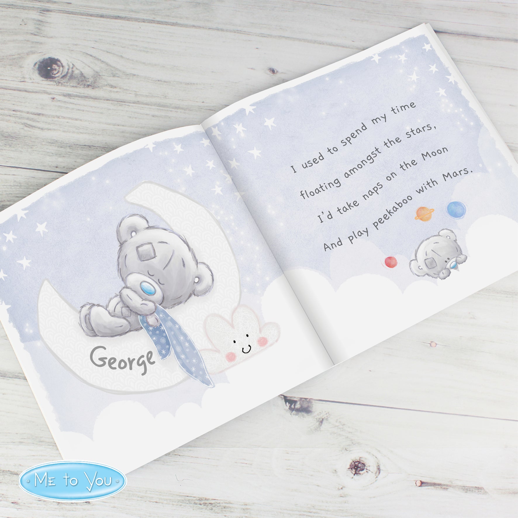 Personalised Tiny Tatty Teddy Daddy You're A Star Poem Book