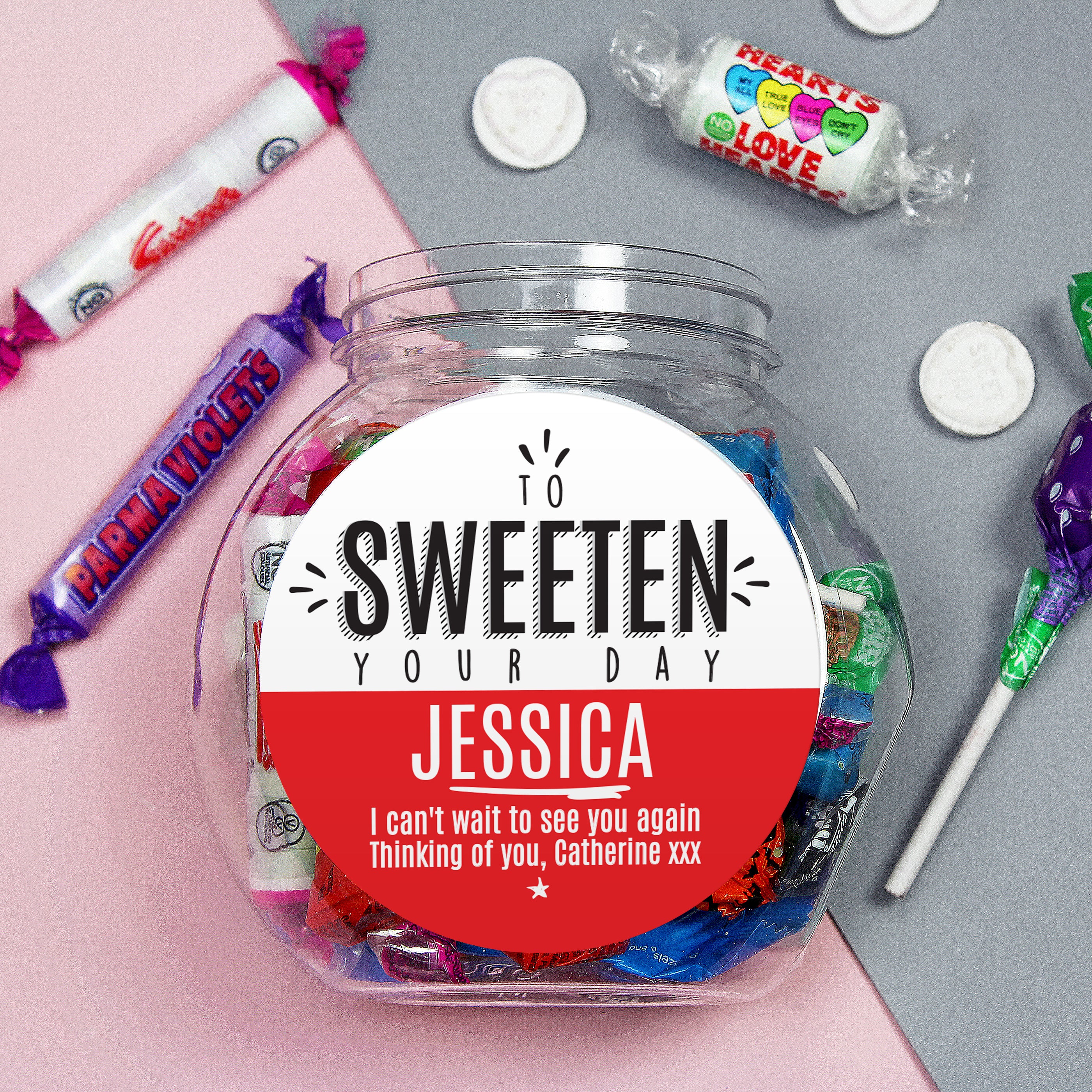 Personalised To Sweeten Your Day Sweet Jar