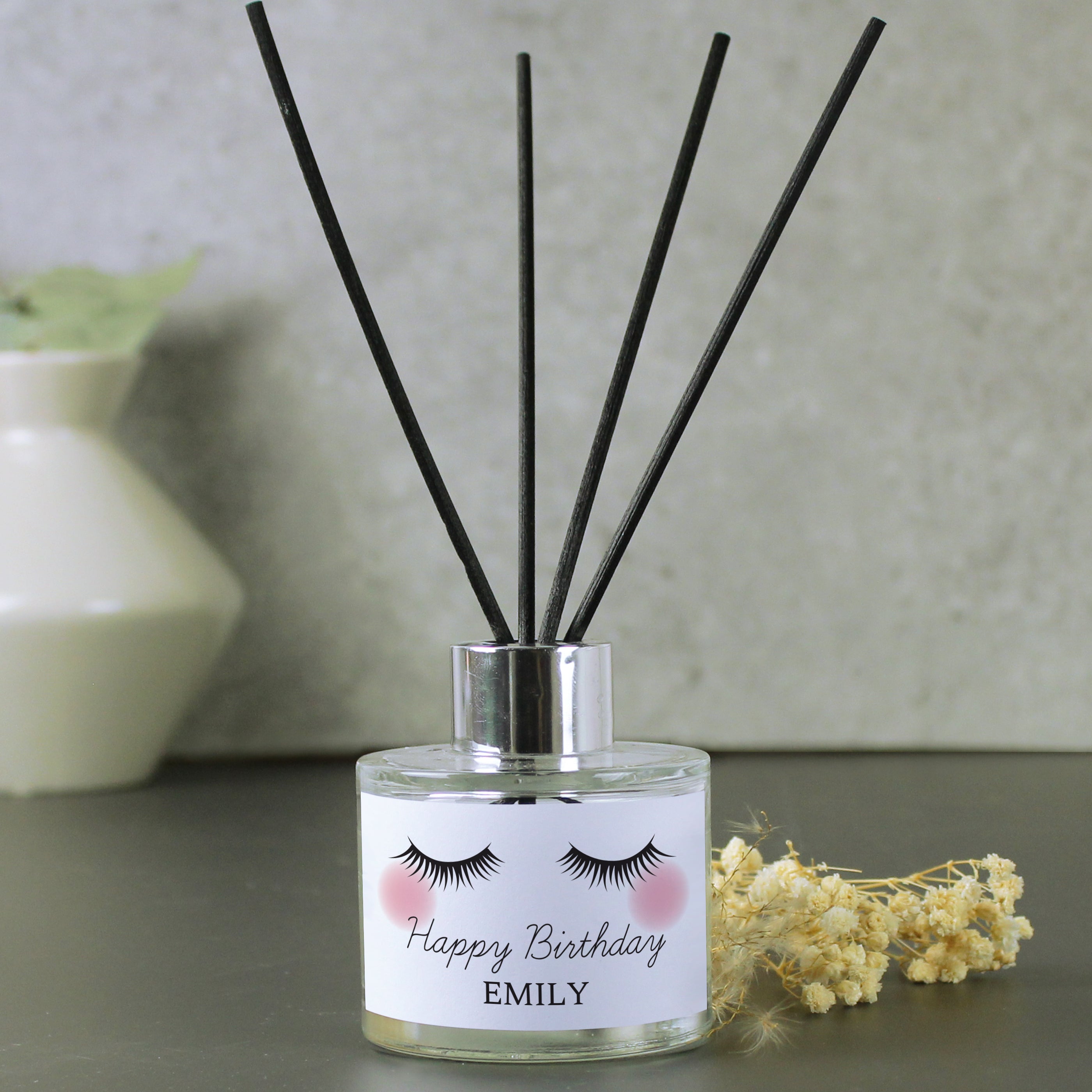 Personalised Eyelashes Reed Diffuser